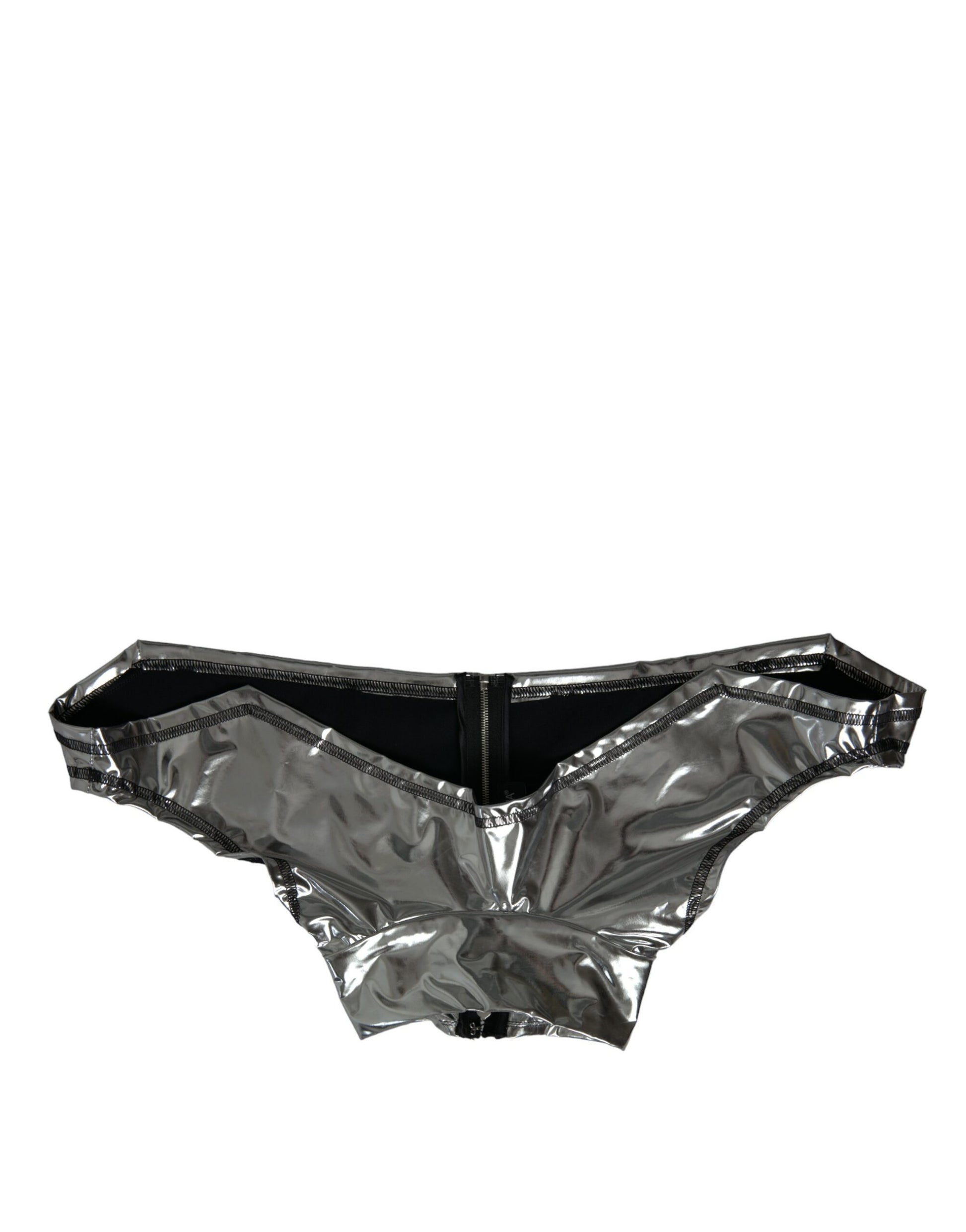 Dolce & Gabbana Silver Polyester Stretch Top