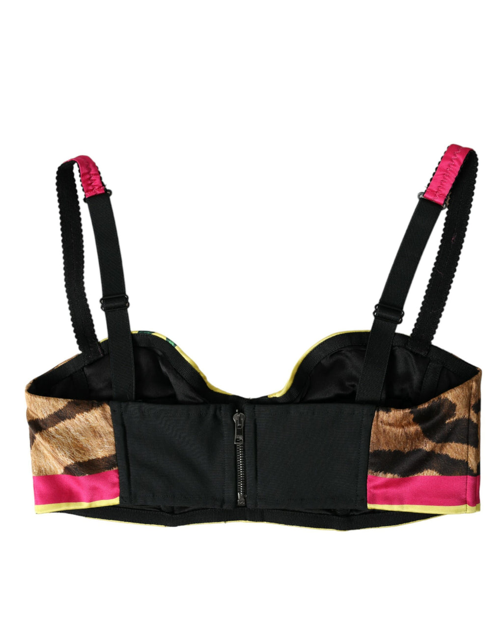 Haut court bustier sans manches à fleurs multicolores Dolce & Gabbana