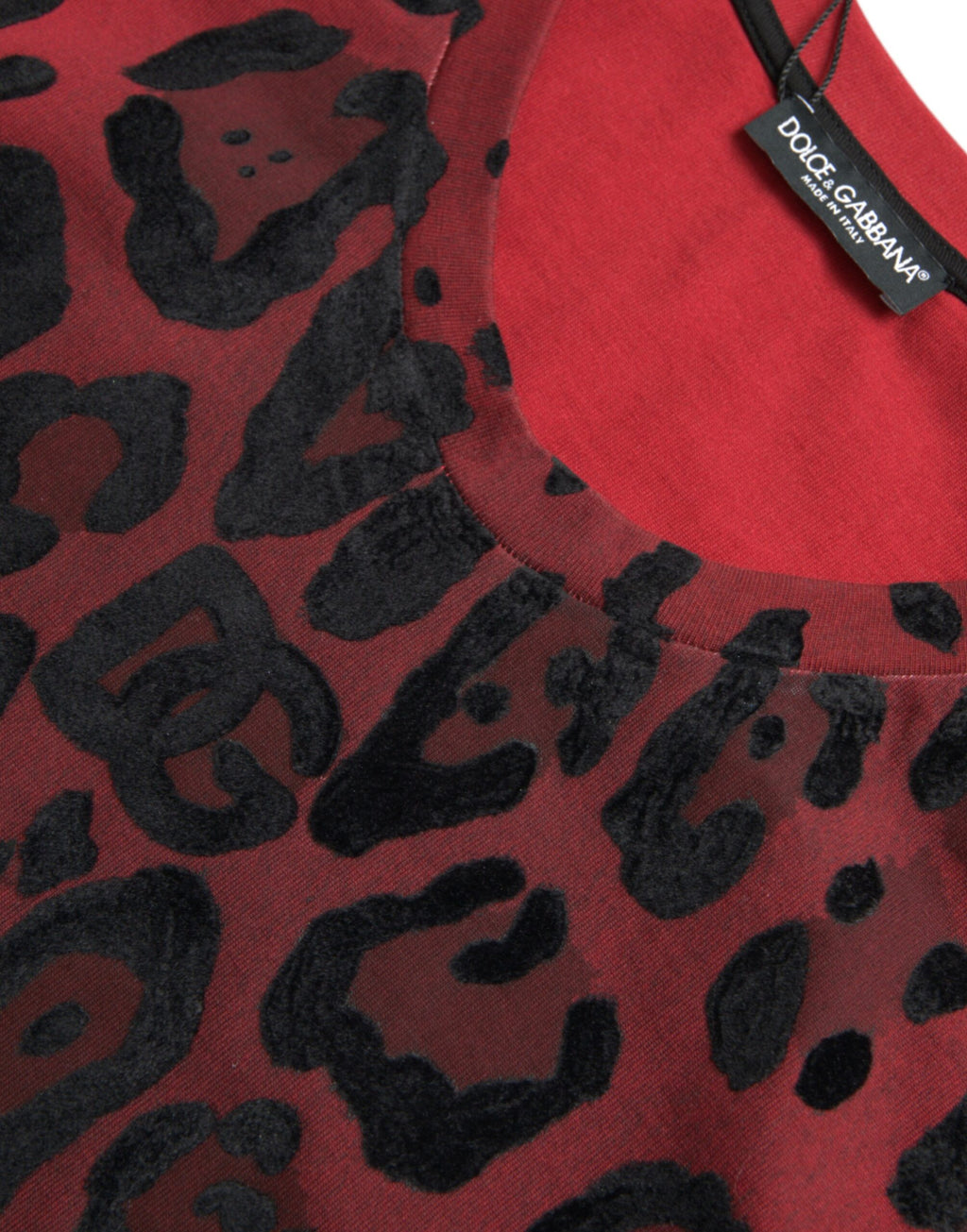Dolce & Gabbana Red Sleeveless T-Shirt for Men side view