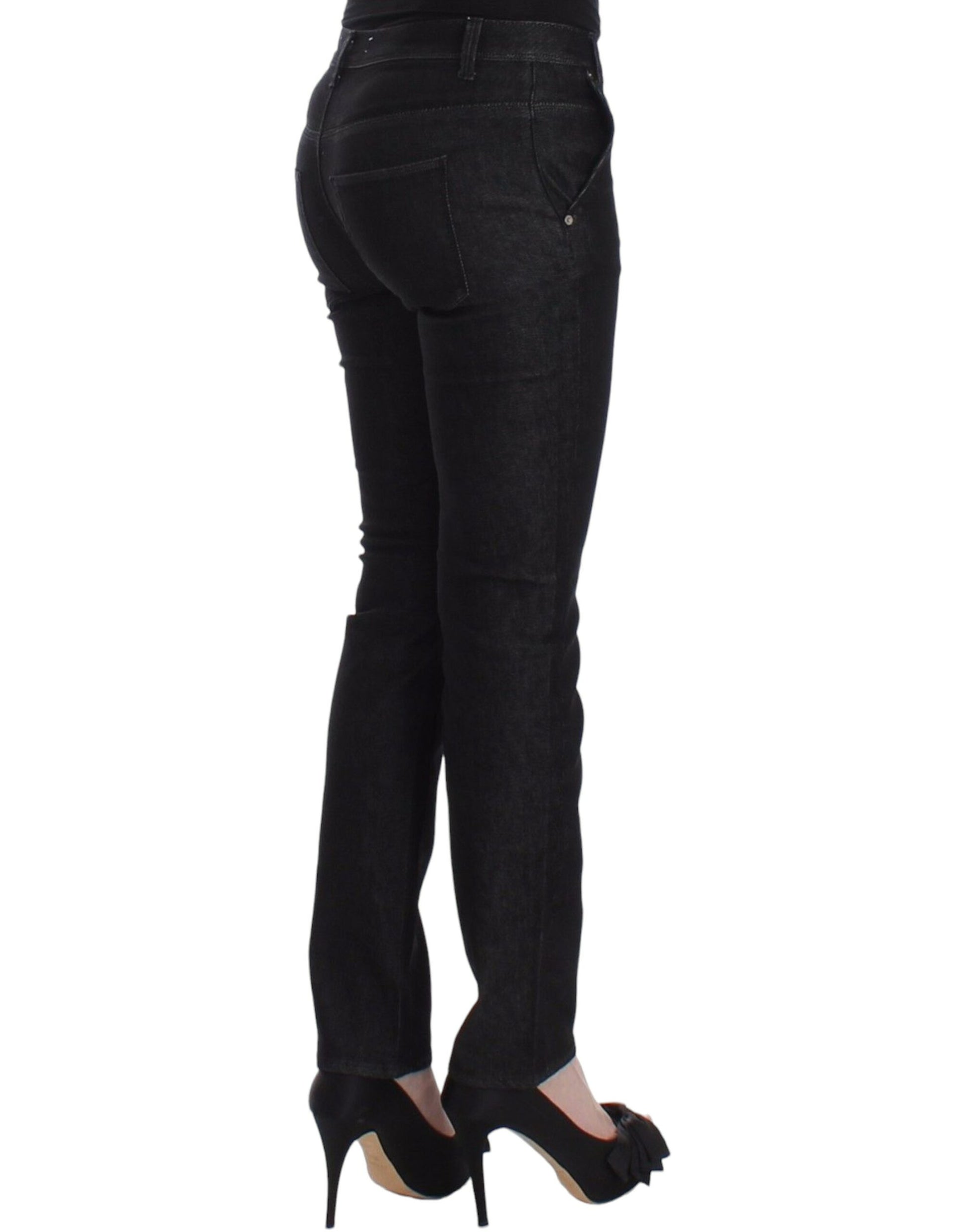 Ermanno Scervino Black Skinny Jeans for Women side view