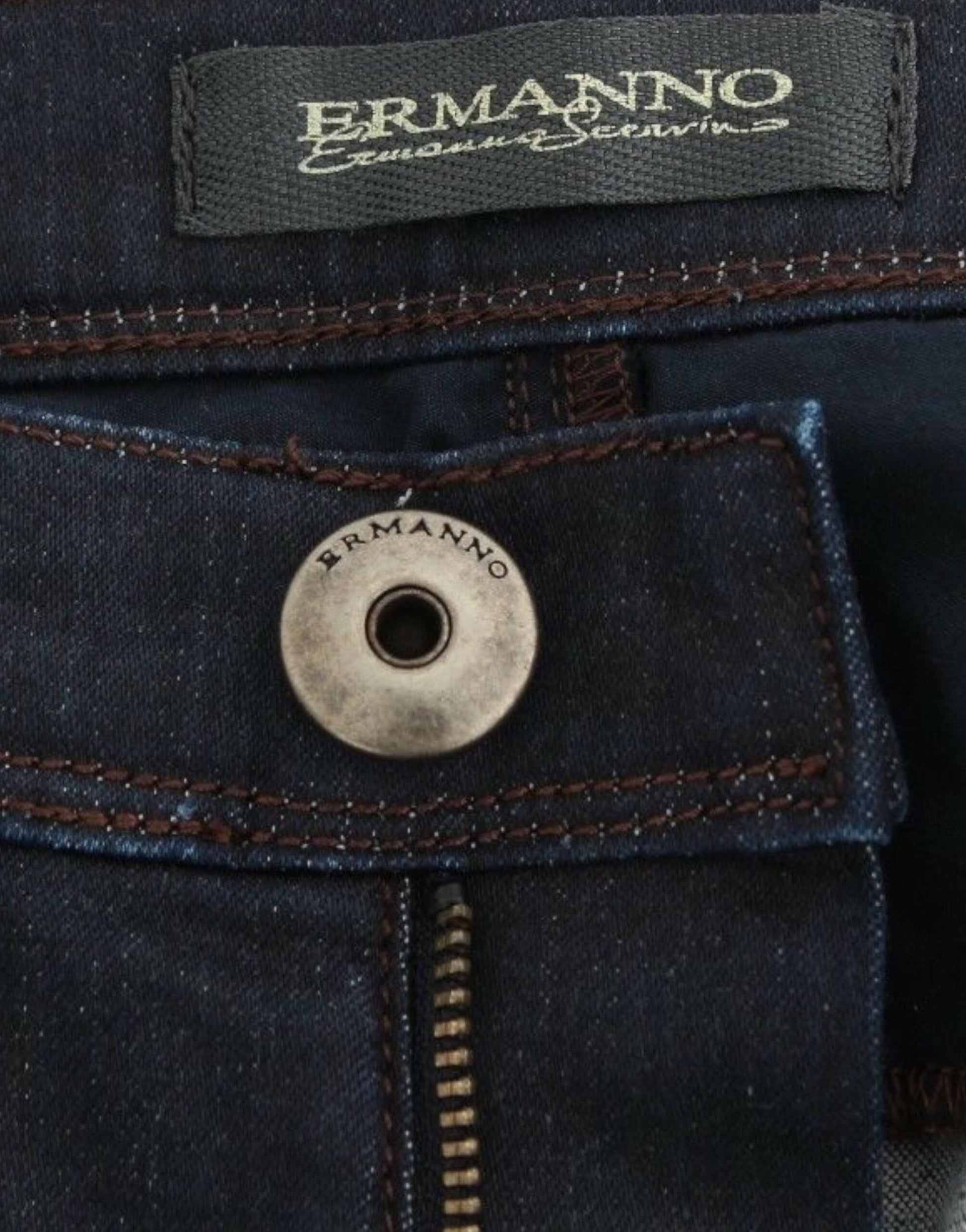 Ermanno Scervino Blue Slim Fit Jeans for Women additional view