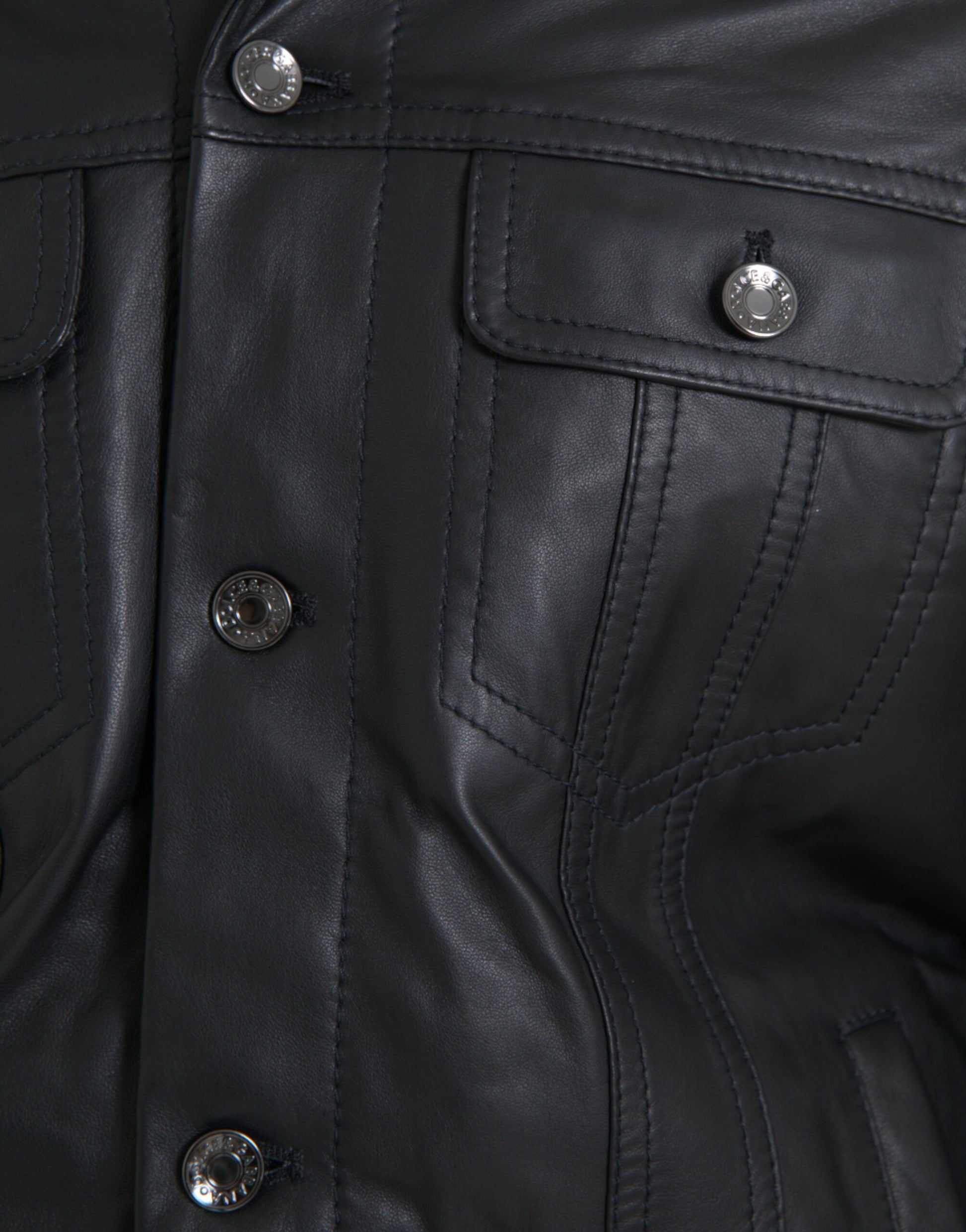 Dolce & Gabbana Black Biker Jackets for Men additional view