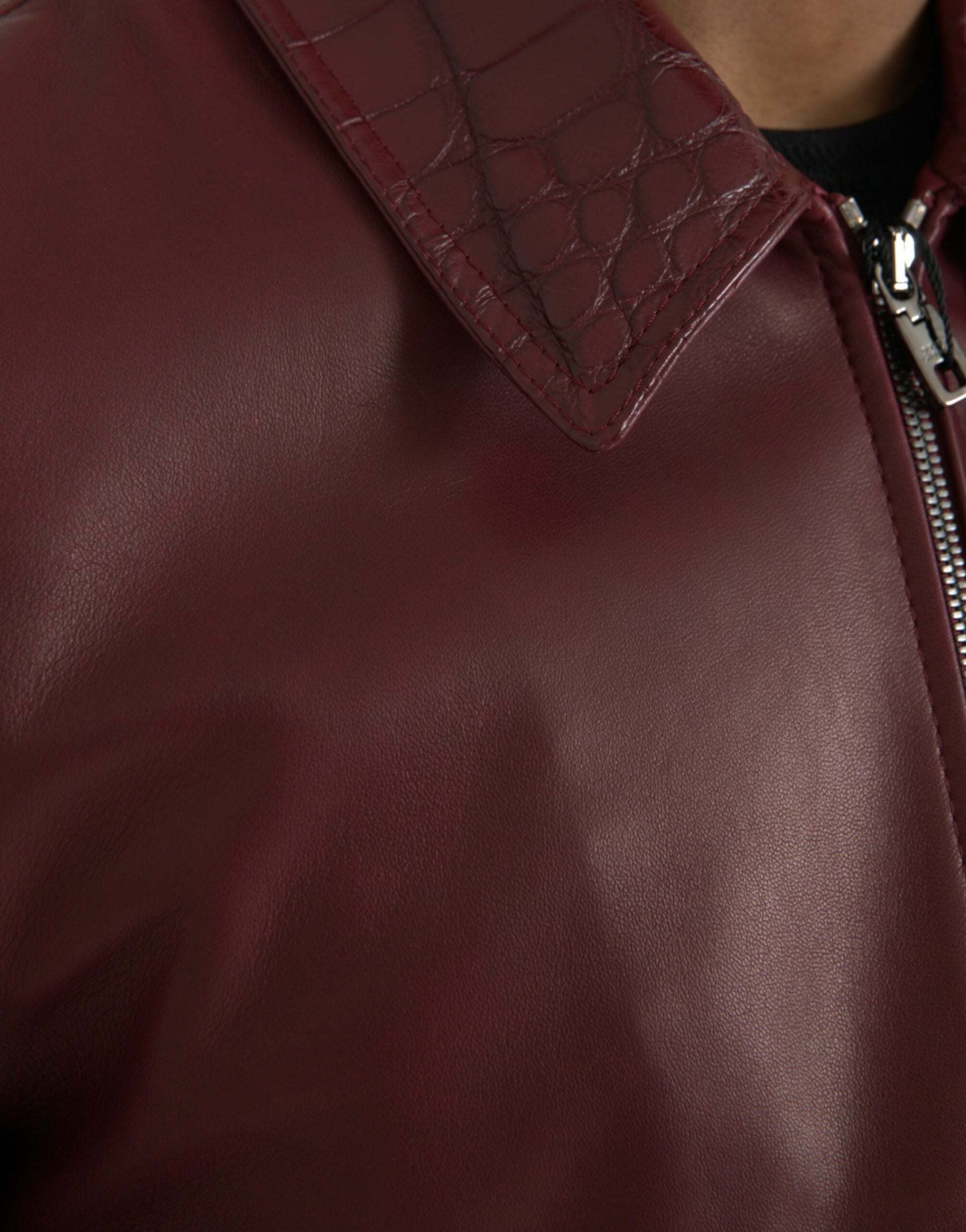 Dolce & Gabbana Red Biker Jackets for Men additional view