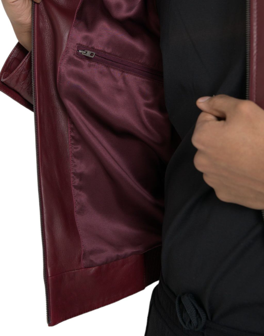 Dolce & Gabbana Red Biker Jackets for Men additional view