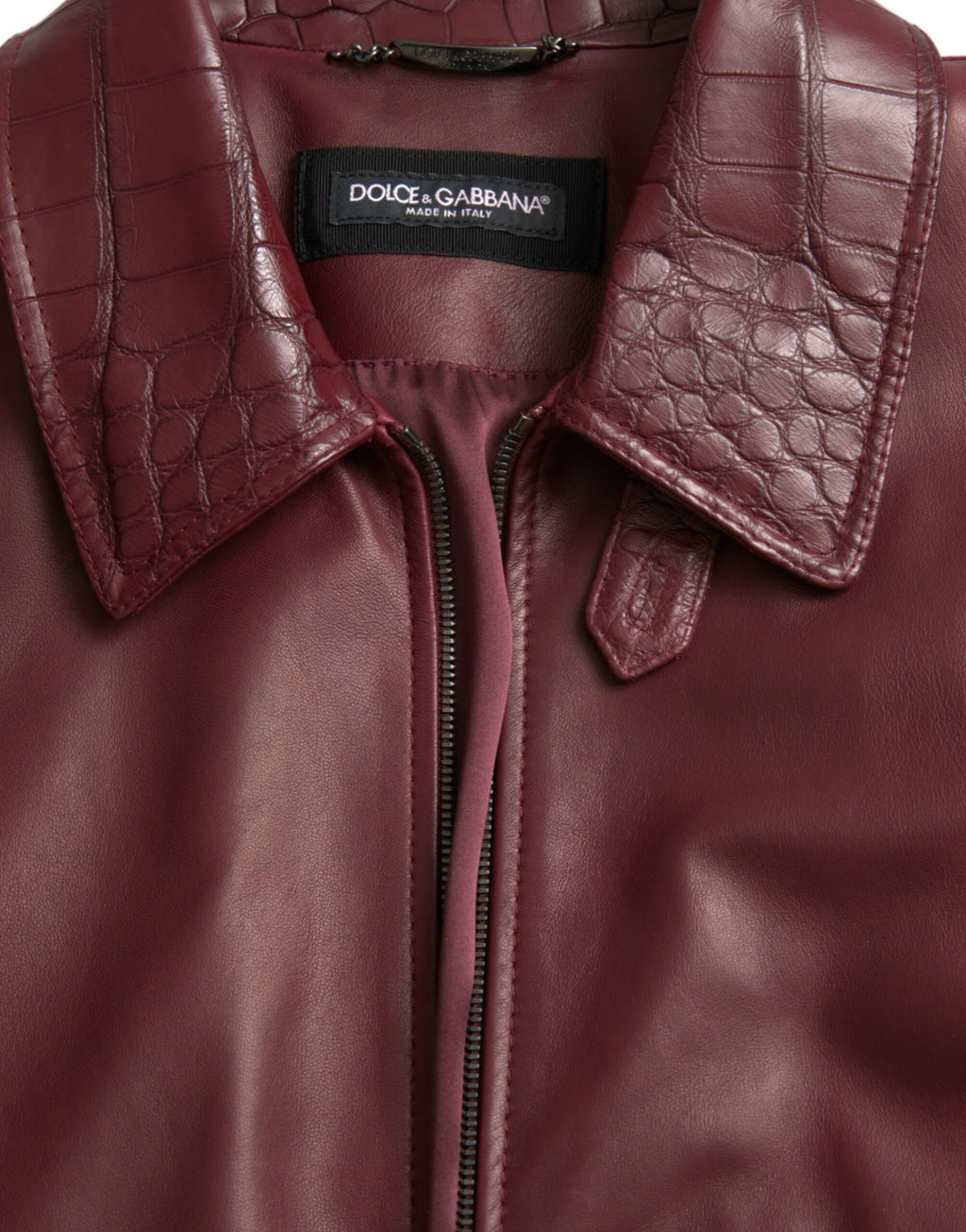 Dolce & Gabbana Red Biker Jackets for Men additional view