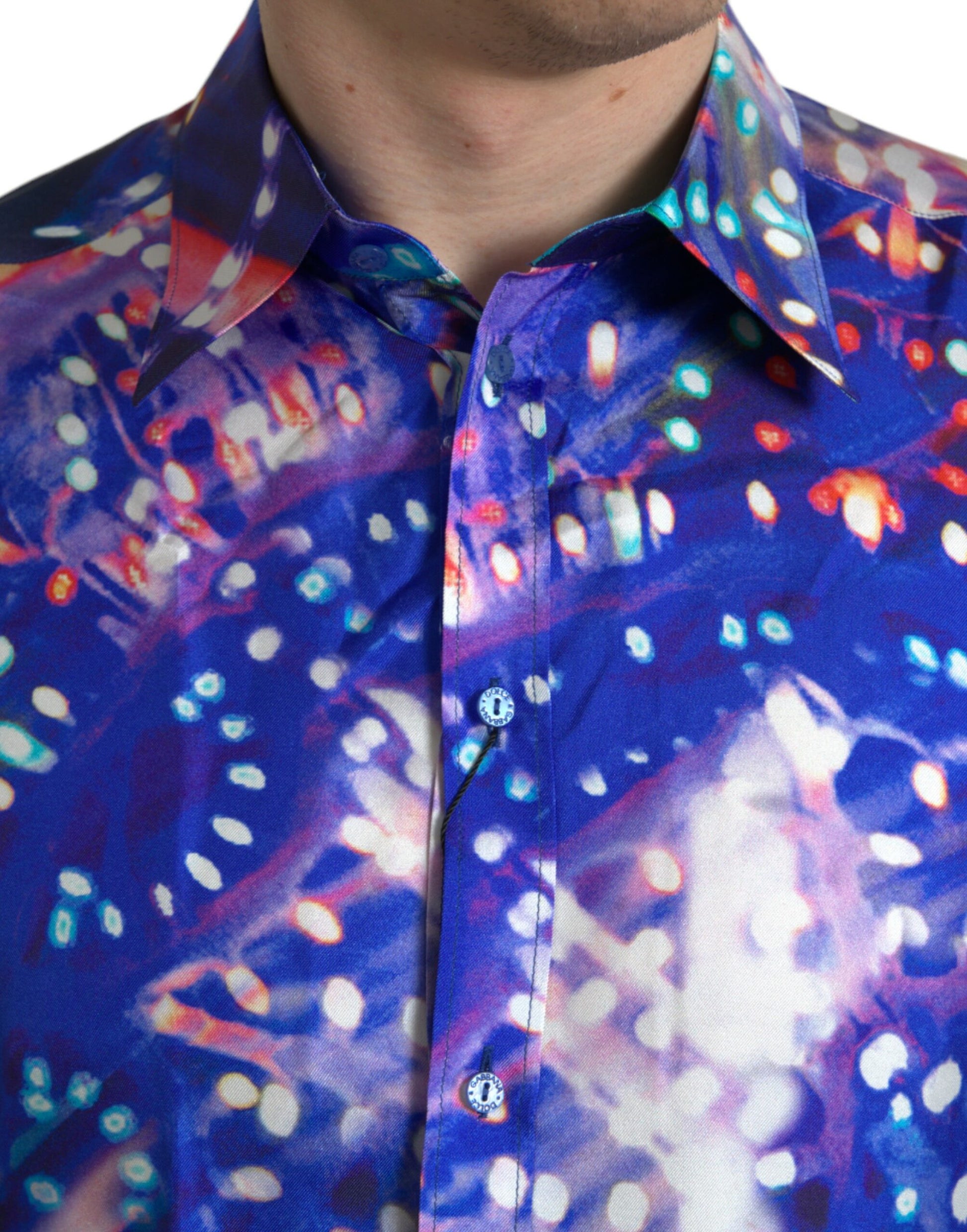 Dolce & Gabbana Multicolor Dress Shirt for Men side view