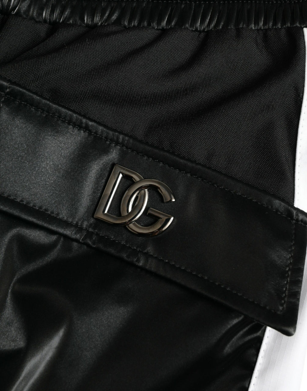 Dolce & Gabbana Pantalon de survêtement cargo en nylon noir pour homme
