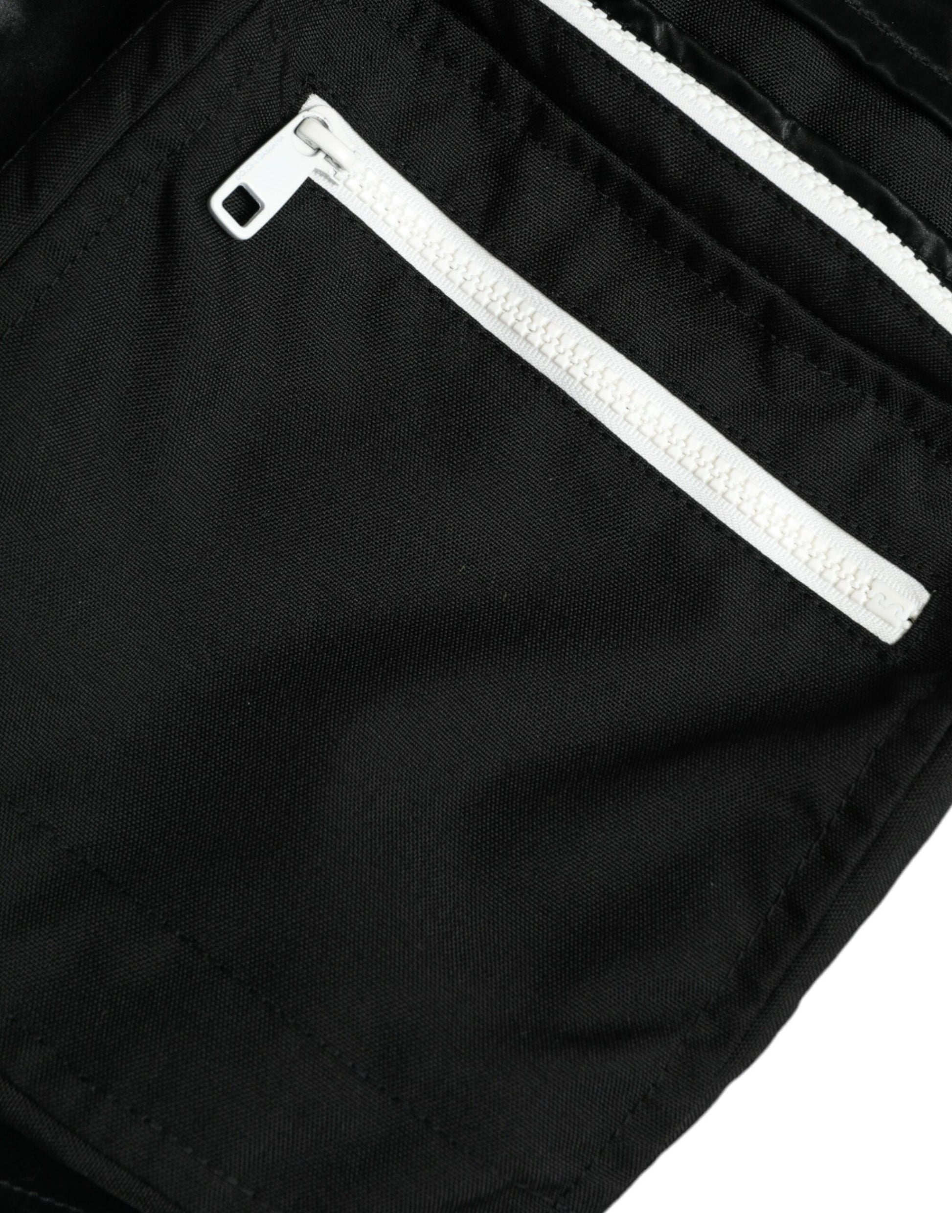 Dolce & Gabbana Pantalon de survêtement cargo en nylon noir pour homme