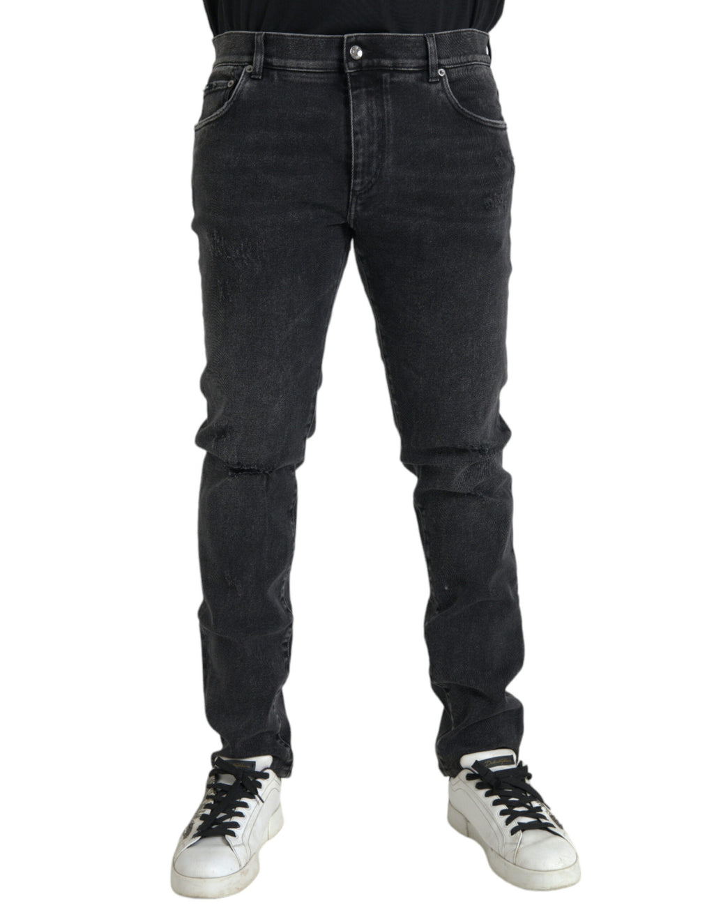 Dolce & Gabbana Grey Skinny Jeans for Men
