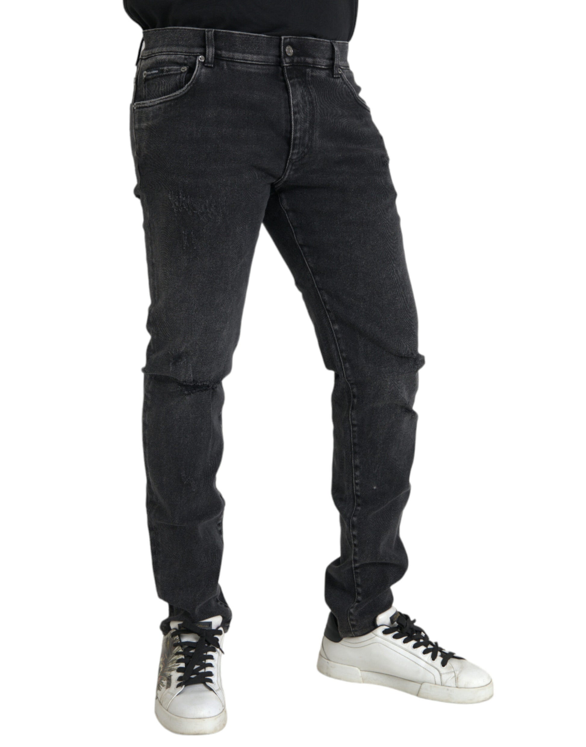 Dolce & Gabbana Grey Skinny Jeans for Men alternate view