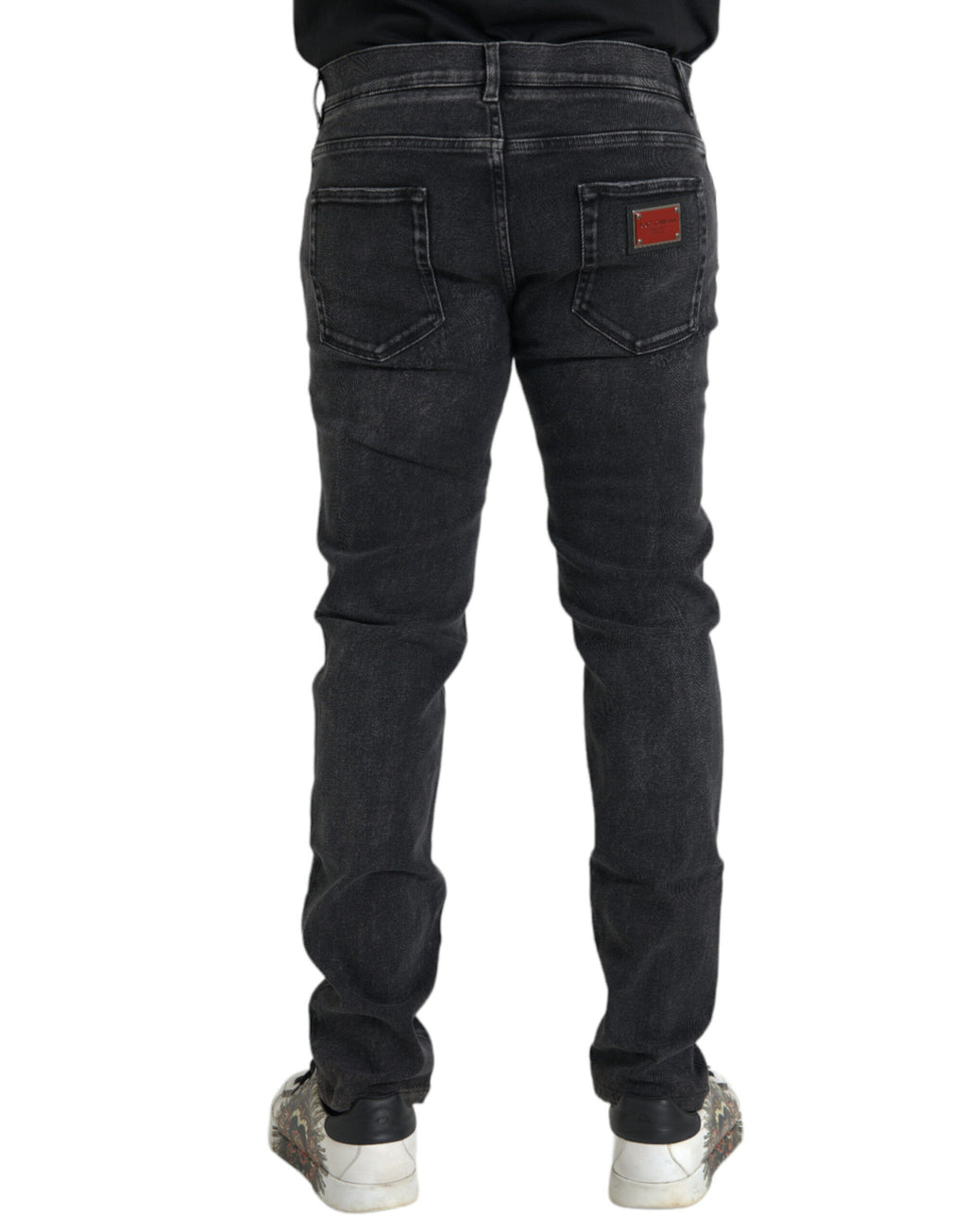 Dolce & Gabbana Grey Skinny Jeans for Men detail view