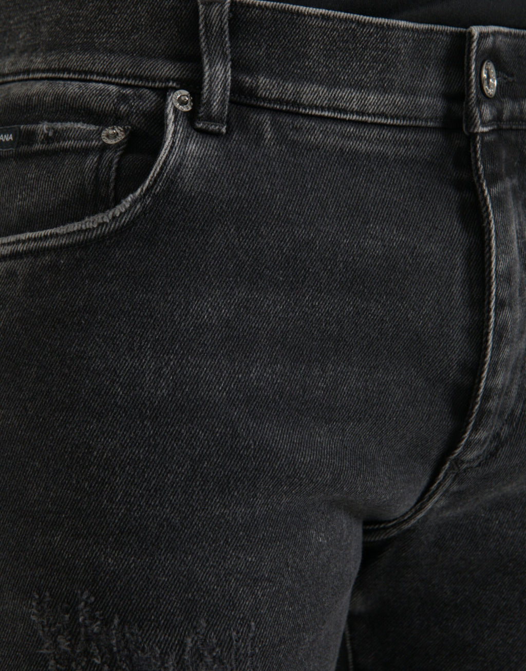 Dolce & Gabbana Grey Skinny Jeans for Men side view