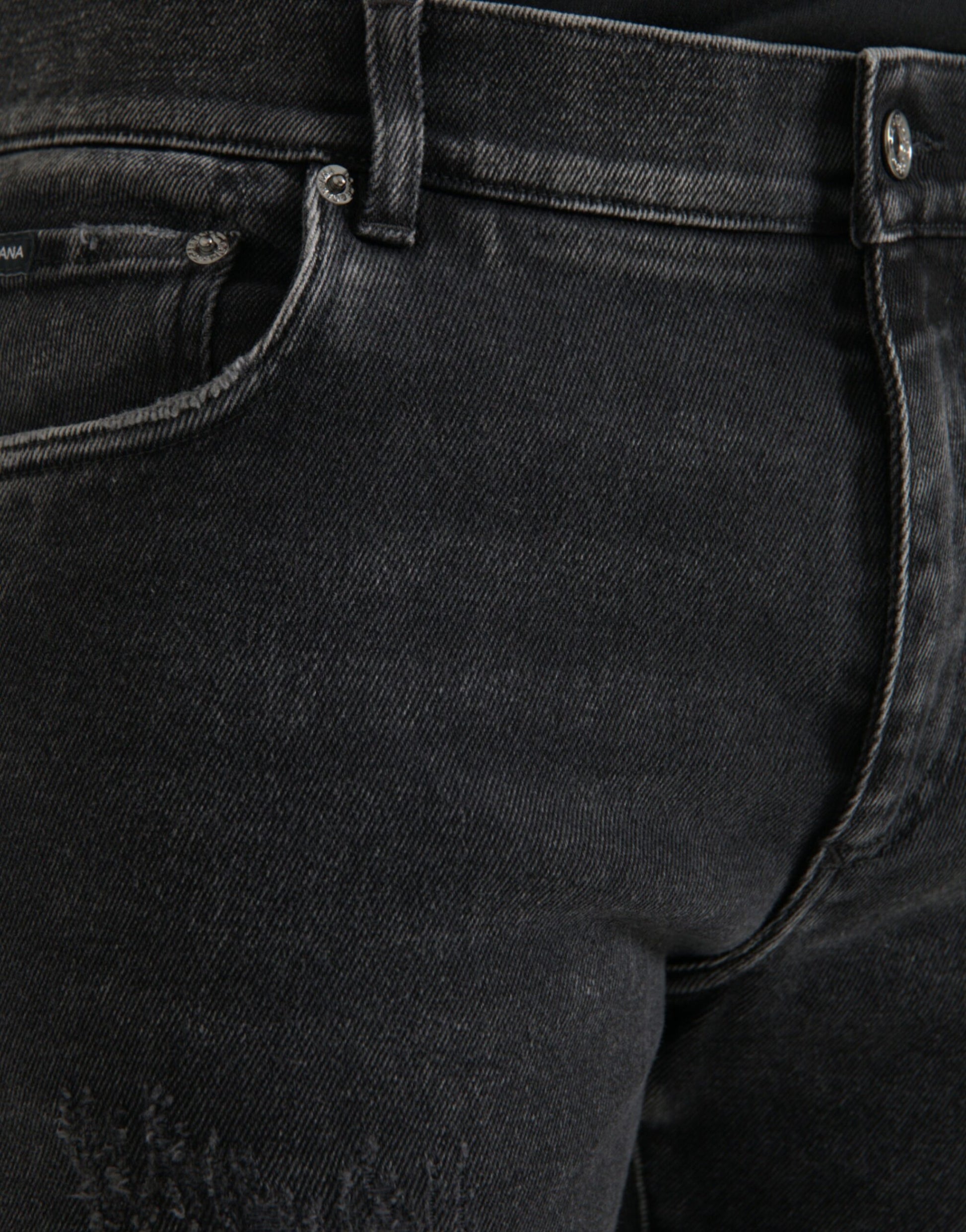 Dolce & Gabbana Grey Skinny Jeans for Men side view