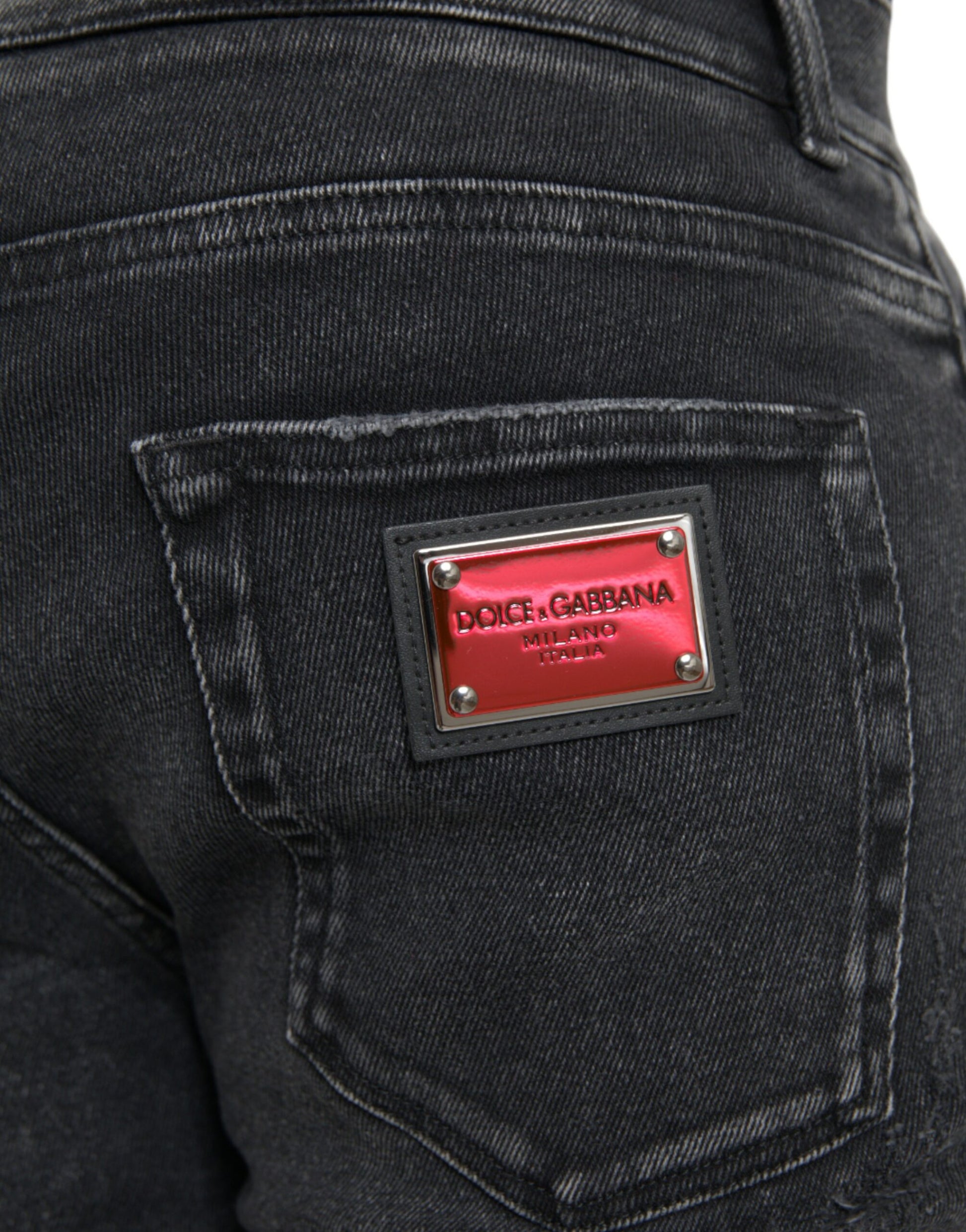 Dolce & Gabbana Grey Skinny Jeans for Men additional view