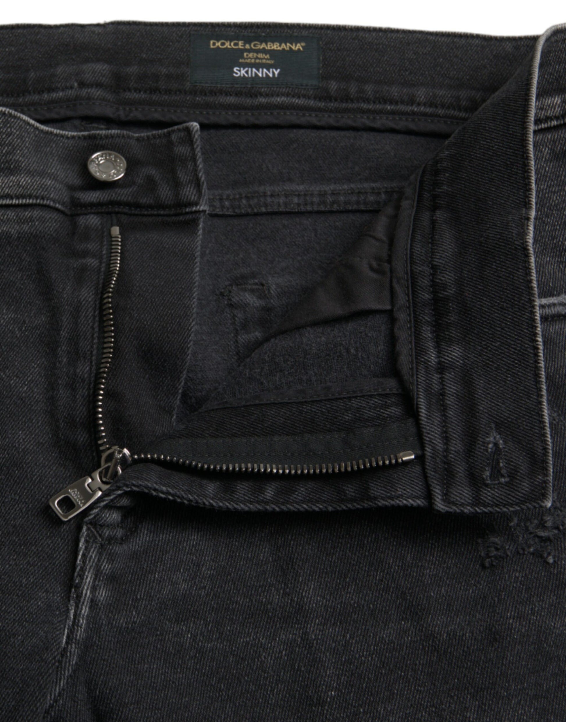 Dolce & Gabbana Grey Skinny Jeans for Men additional view