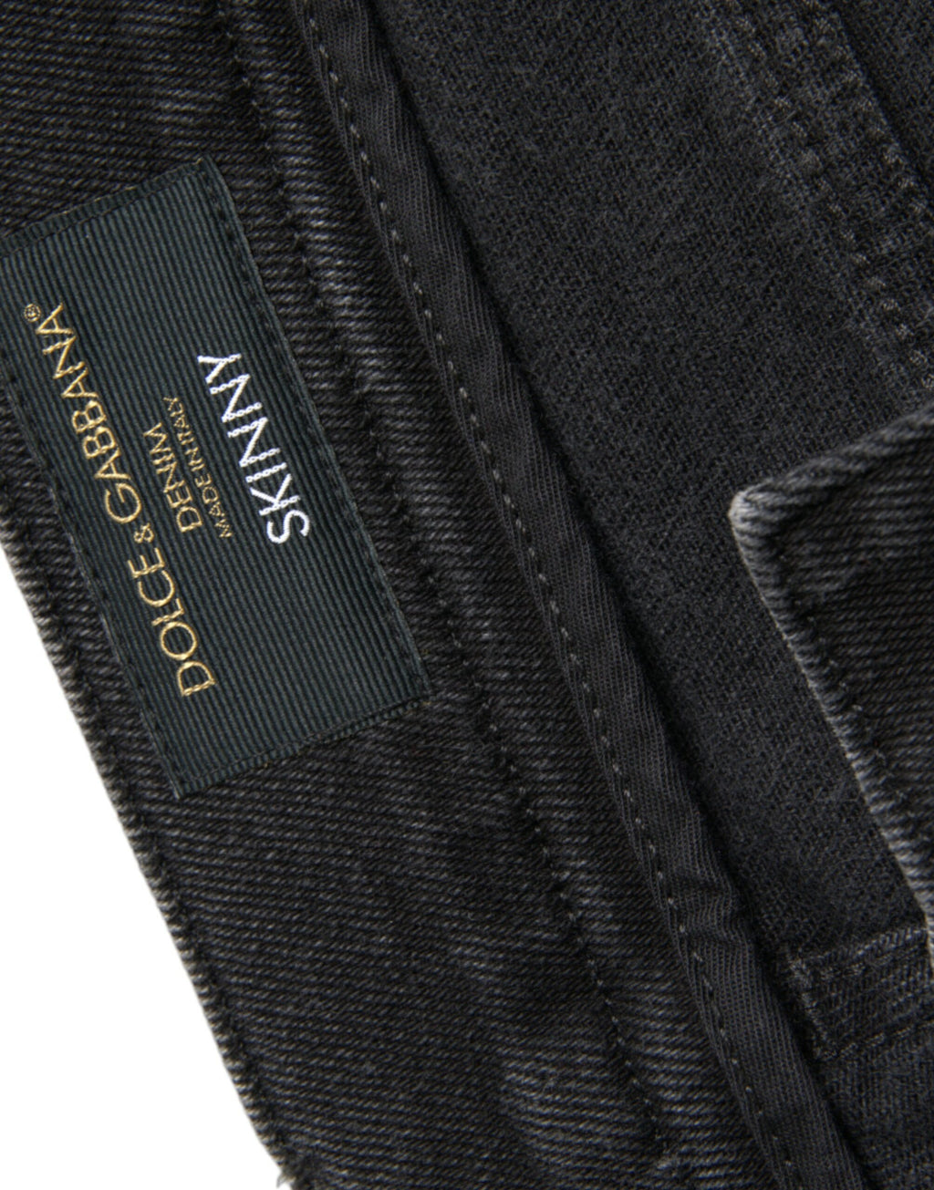 Dolce & Gabbana Grey Skinny Jeans for Men additional view