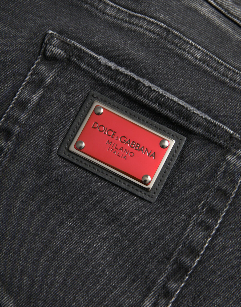 Dolce & Gabbana Grey Skinny Jeans for Men additional view