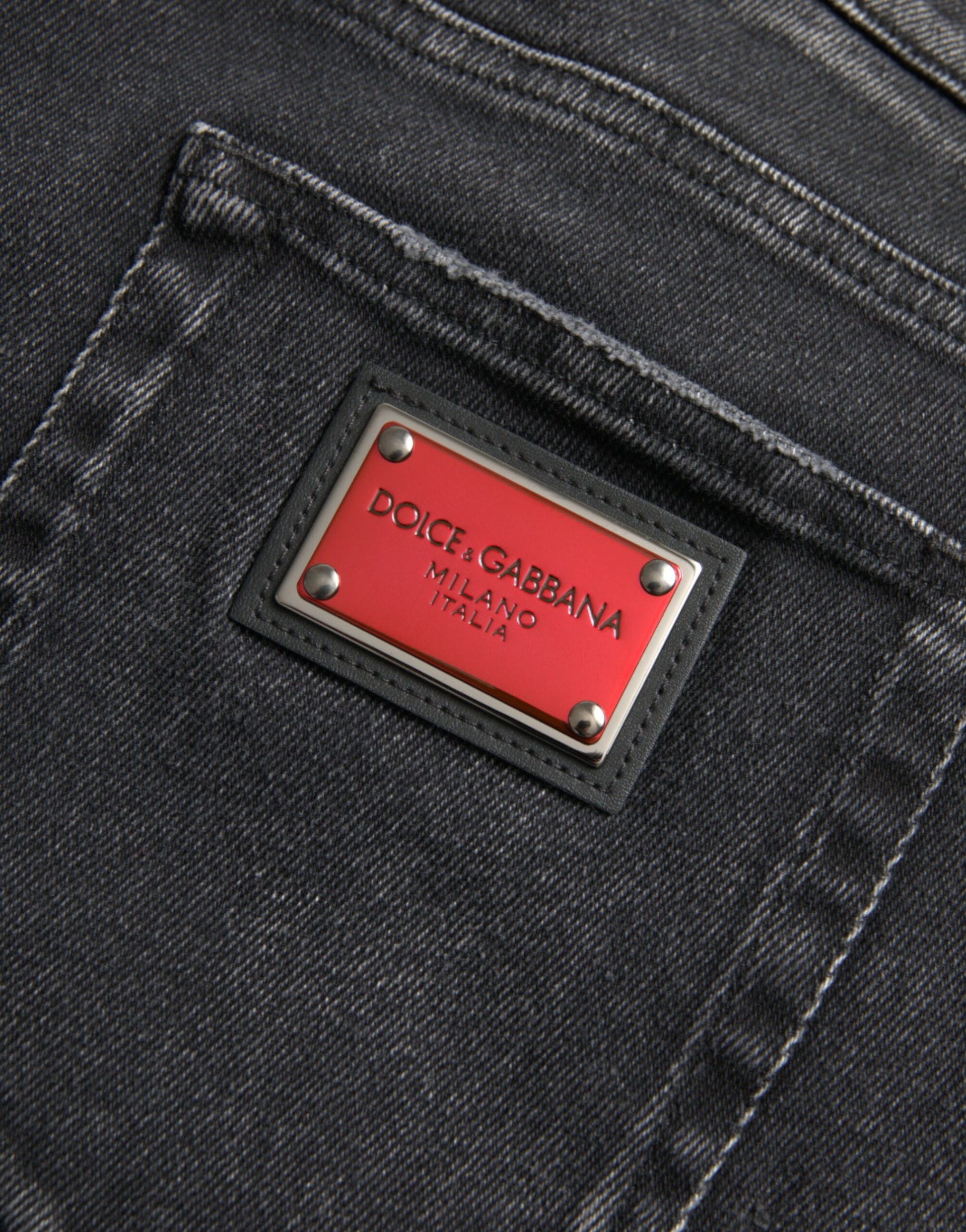 Dolce & Gabbana Grey Skinny Jeans for Men additional view
