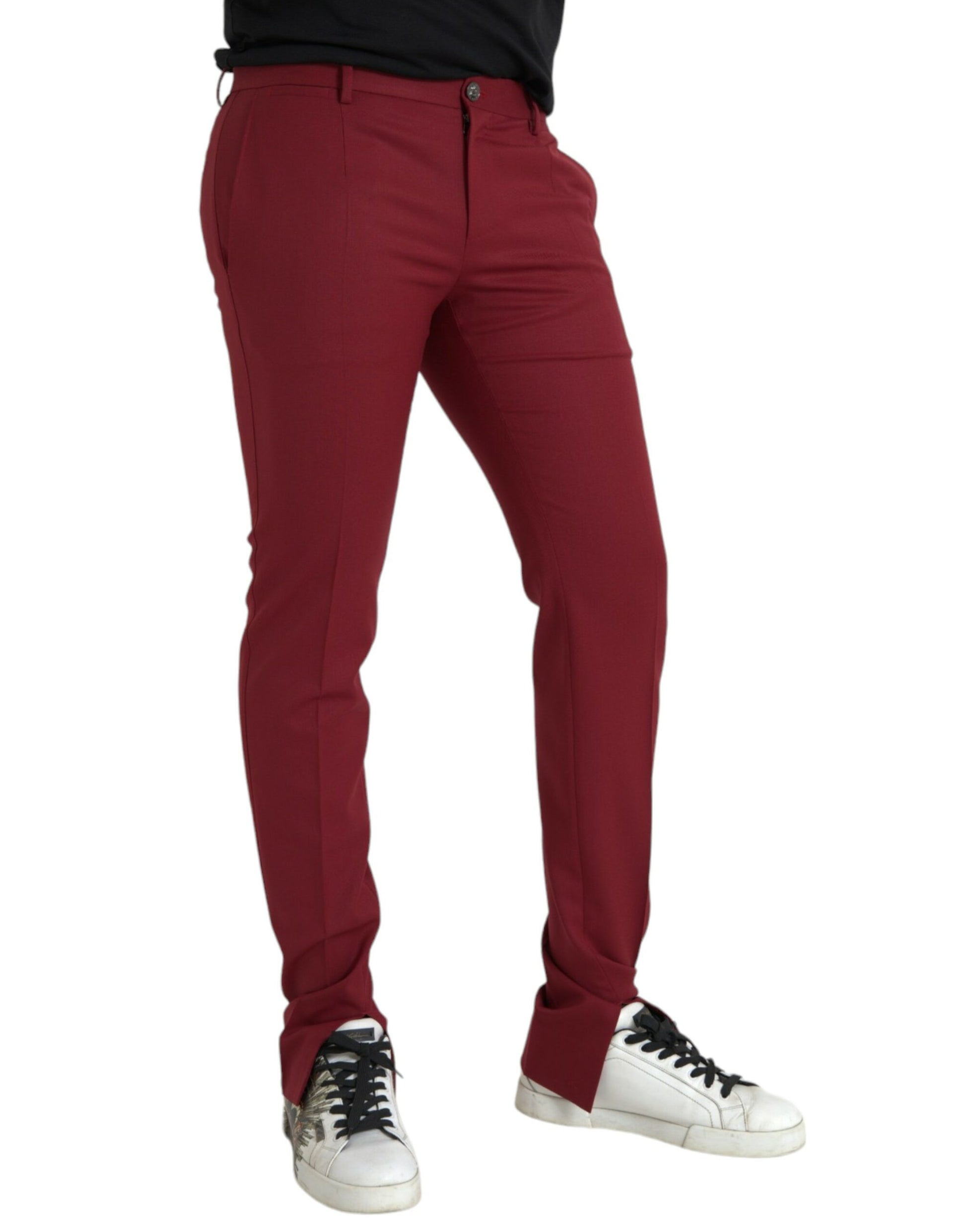 Dolce & Gabbana Red Dress Pants for Men alternate view