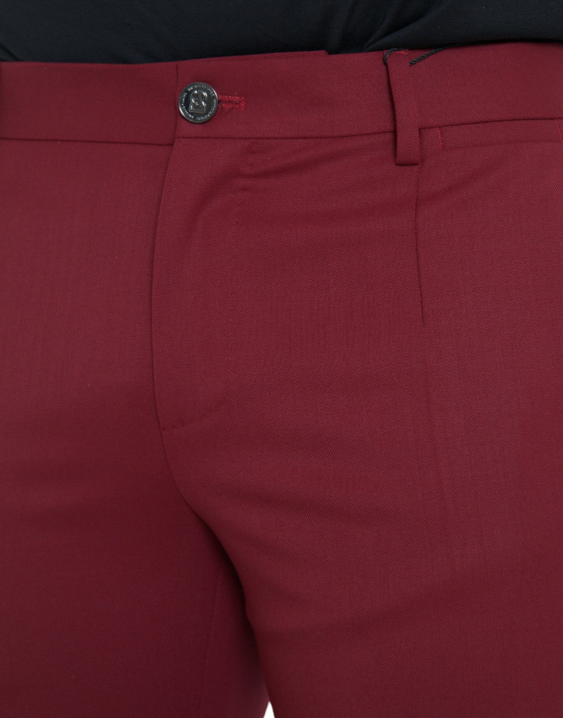 Dolce & Gabbana Red Dress Pants for Men side view