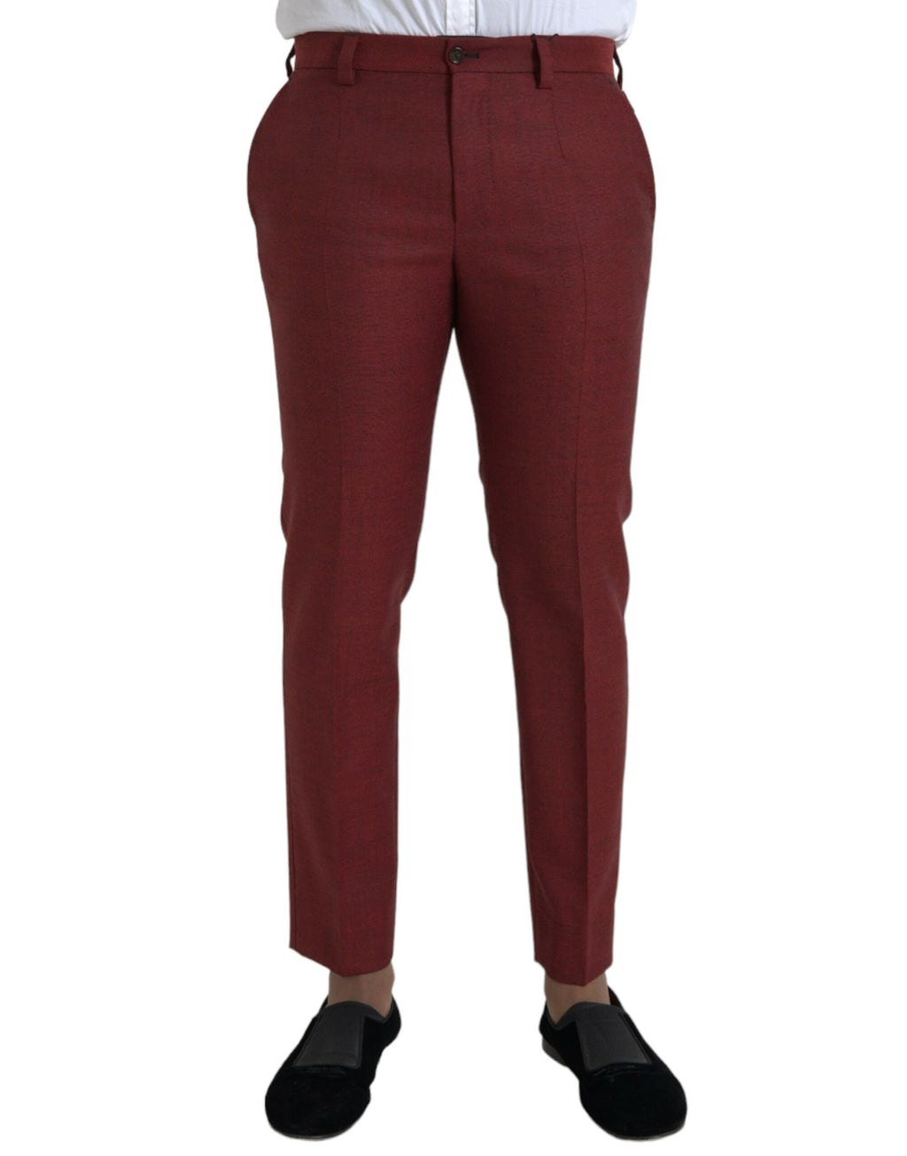 Dolce & Gabbana Red Dress Pants for Men