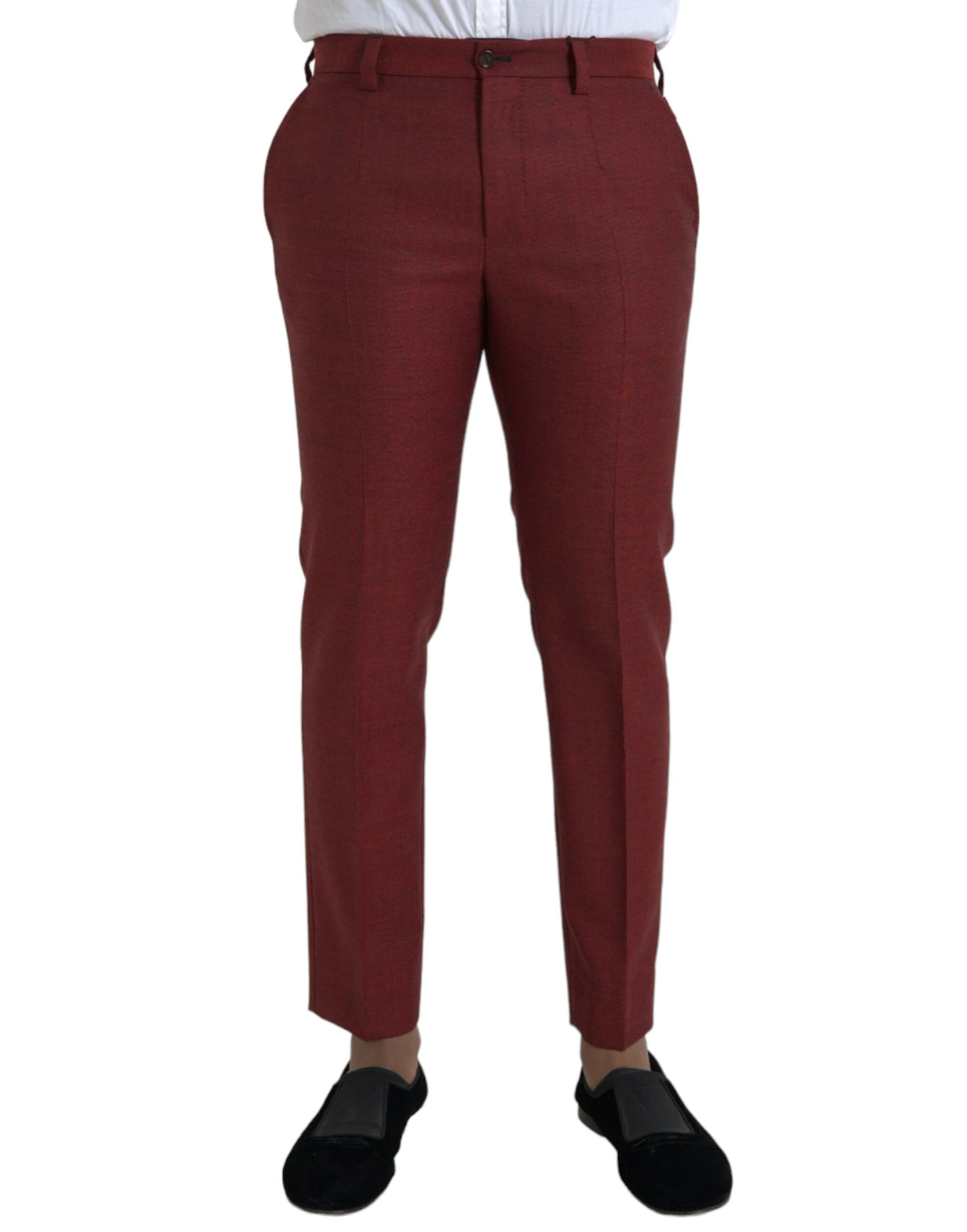 Dolce & Gabbana Red Dress Pants for Men