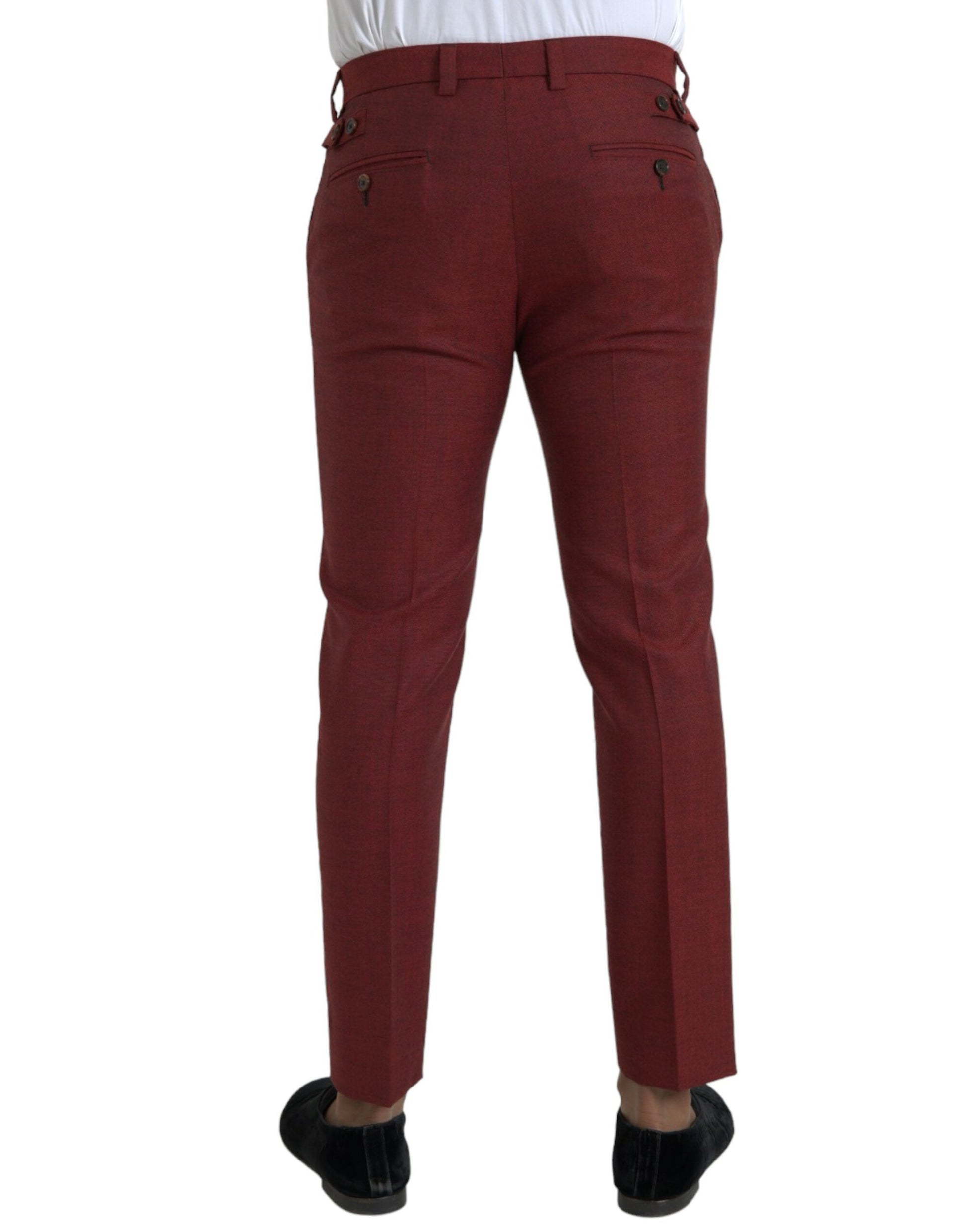 Dolce & Gabbana Red Dress Pants for Men detail view
