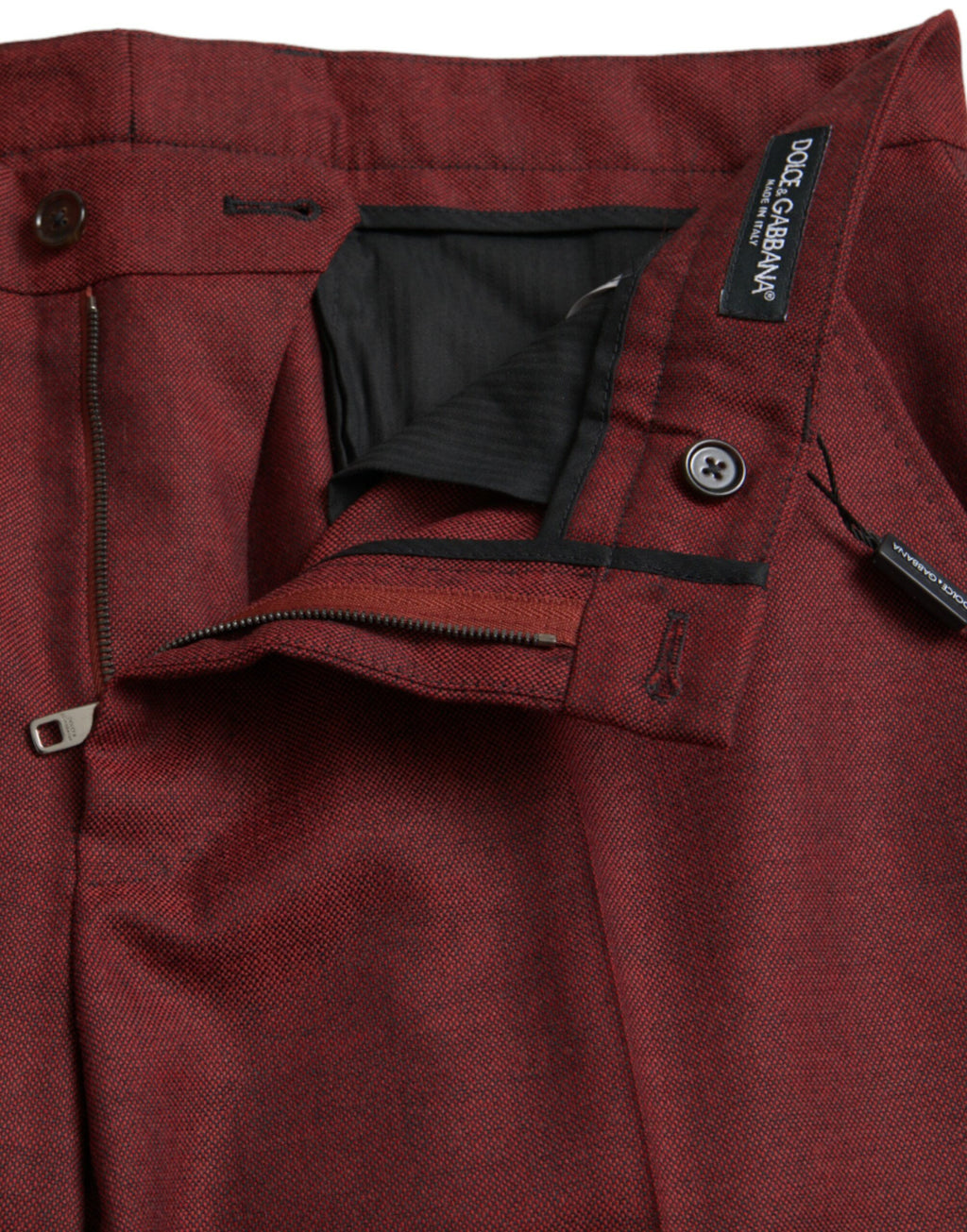 Dolce & Gabbana Red Dress Pants for Men additional view