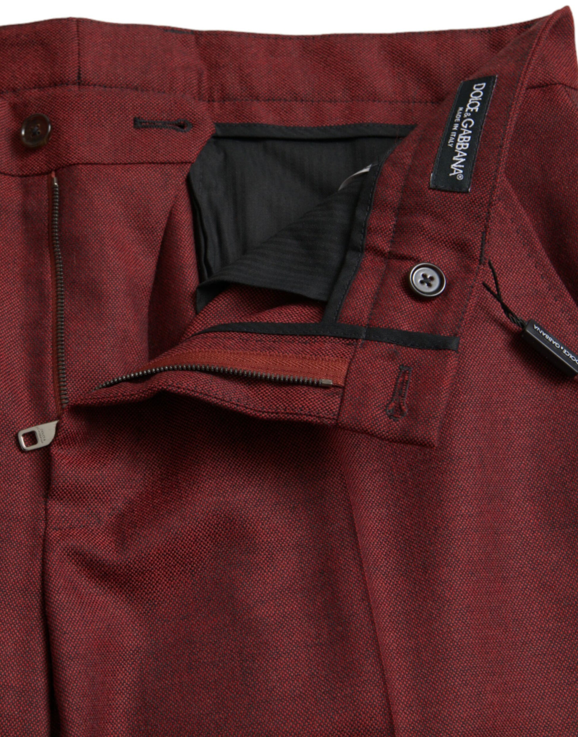 Dolce & Gabbana Red Dress Pants for Men additional view