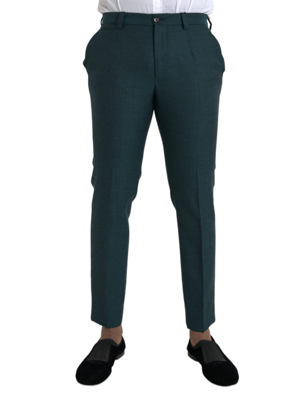 Dolce & Gabbana Green Dress Pants for Men