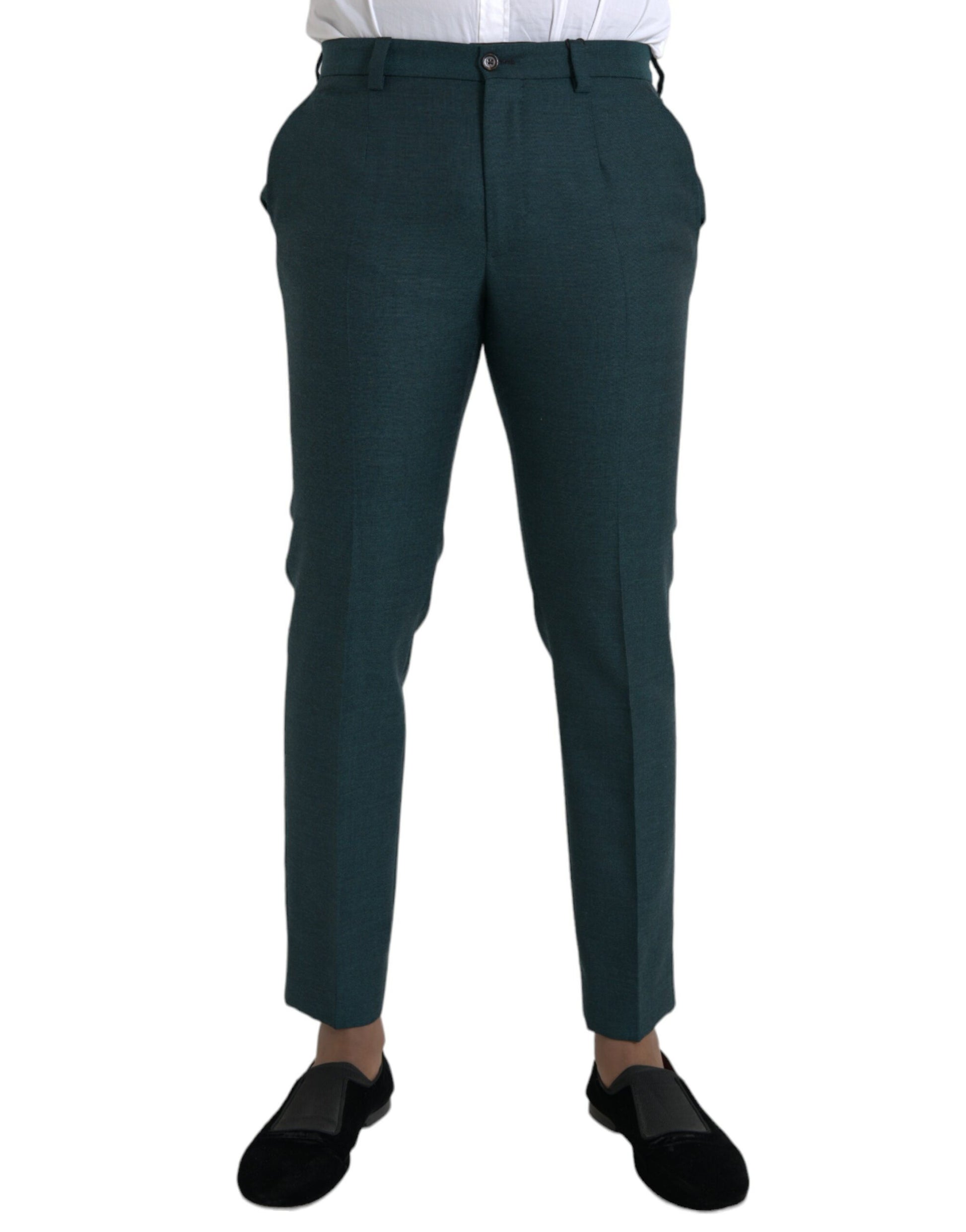 Dolce & Gabbana Green Dress Pants for Men