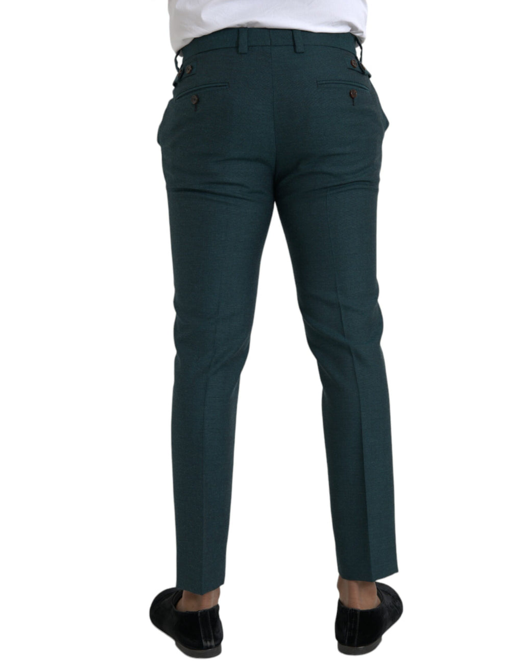 Dolce & Gabbana Green Dress Pants for Men detail view