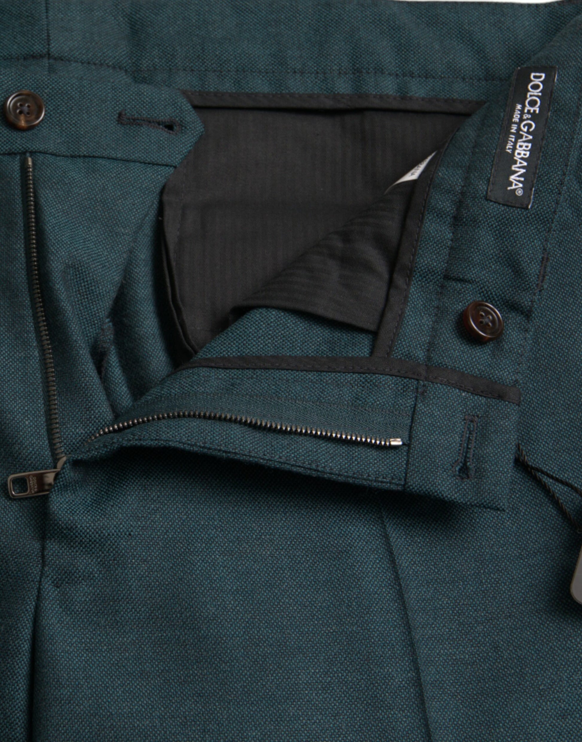 Dolce & Gabbana Green Dress Pants for Men additional view