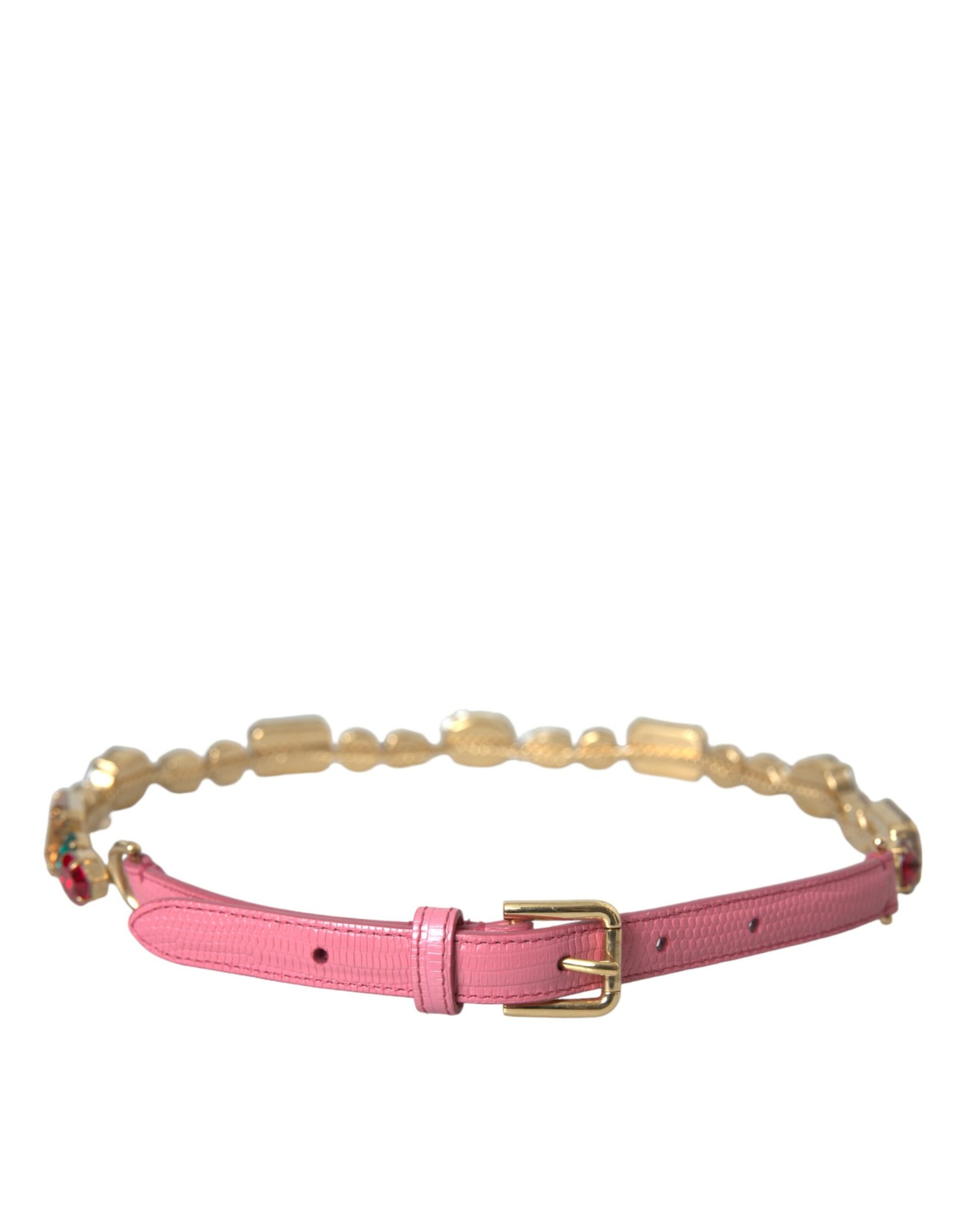 Dolce & Gabbana Pink High Waist Belts for Women