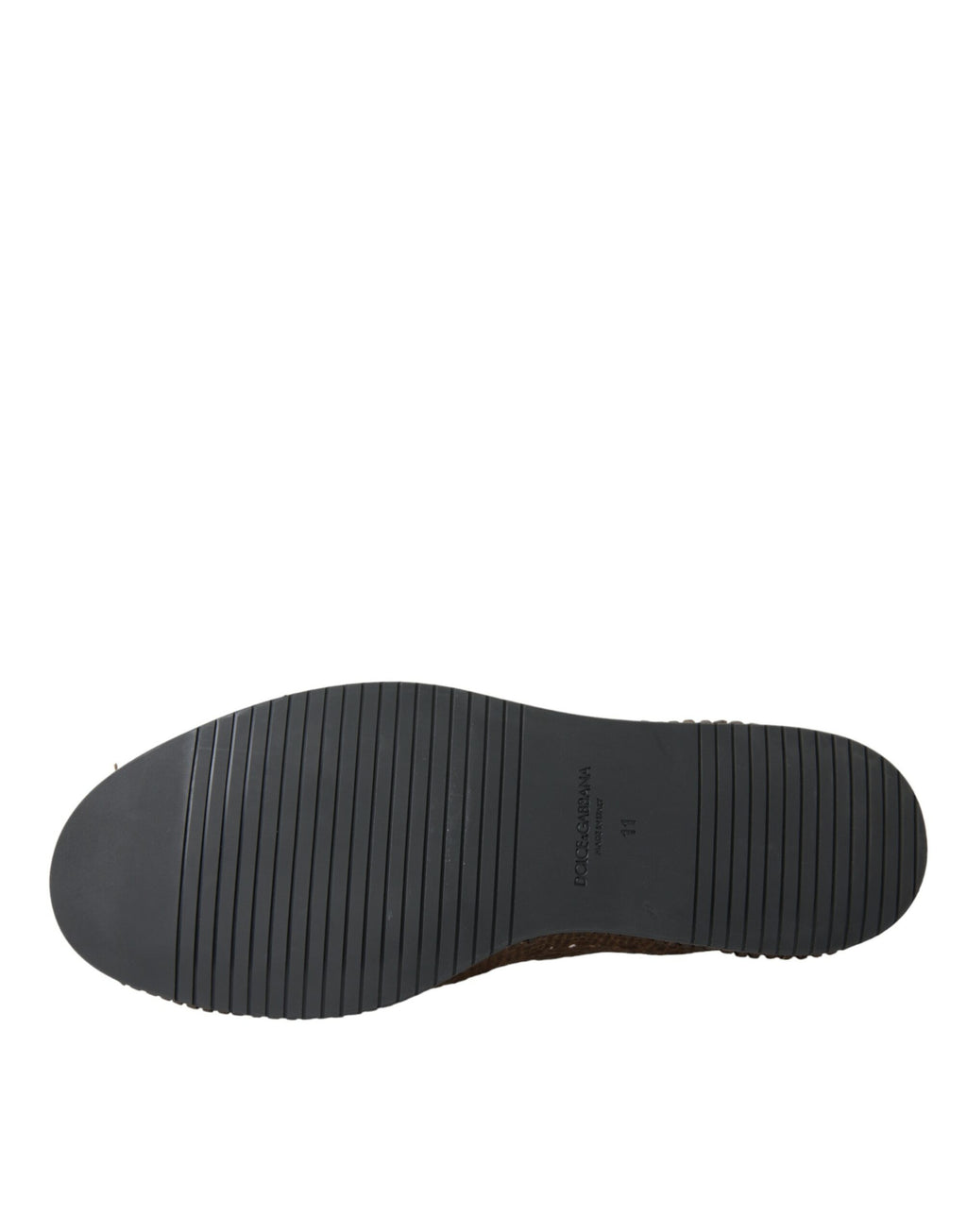 Mocassins décontractés en cuir tressé marron Dolce & Gabbana