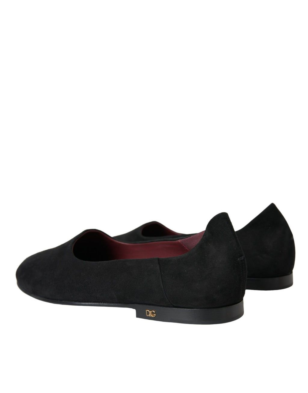 Dolce & Gabbana Black Slip On Loafers for Men side view