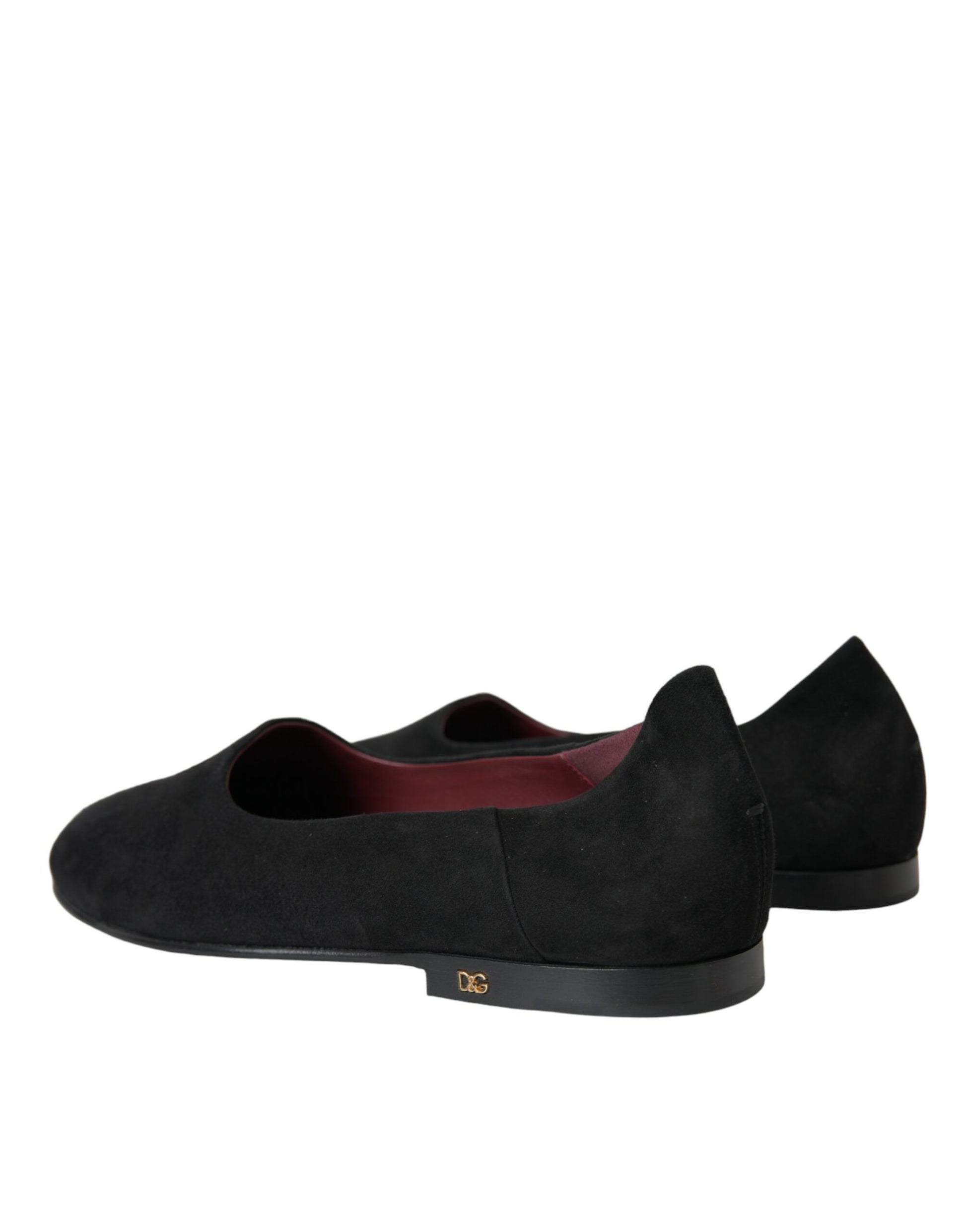 Dolce & Gabbana Black Slip On Loafers for Men side view