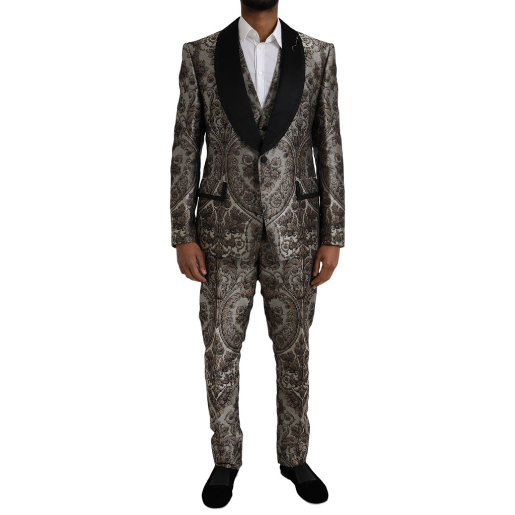 Dolce & Gabbana Brown Three Piece Suits for Men