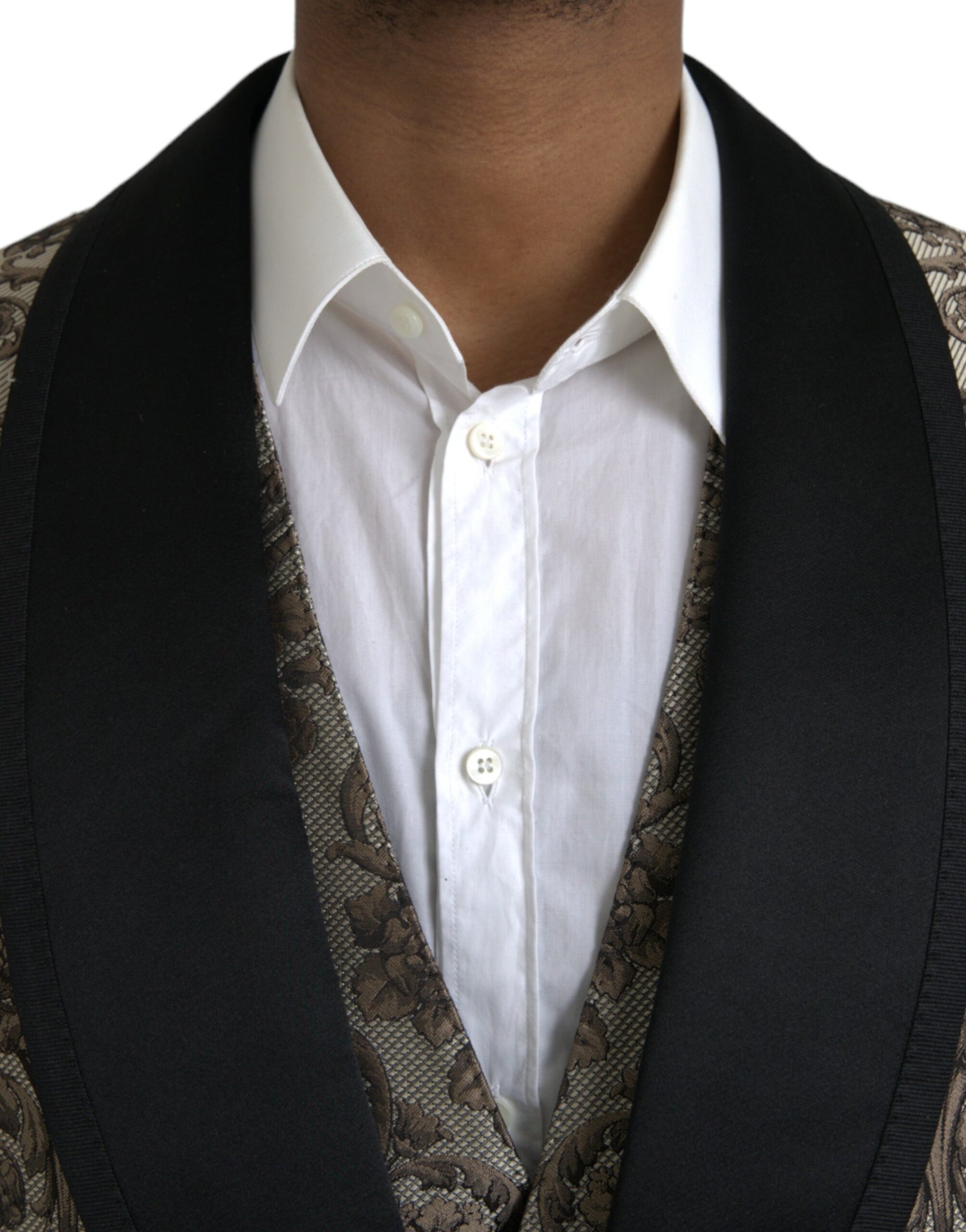Dolce & Gabbana Brown Three Piece Suits for Men side view
