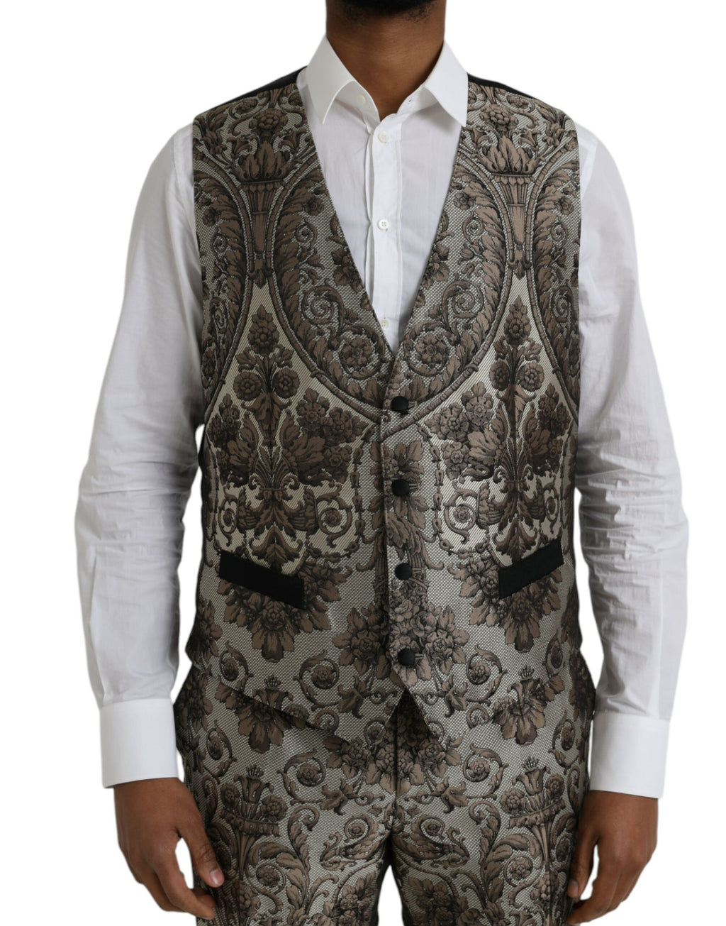 Dolce & Gabbana Brown Three Piece Suits for Men additional view