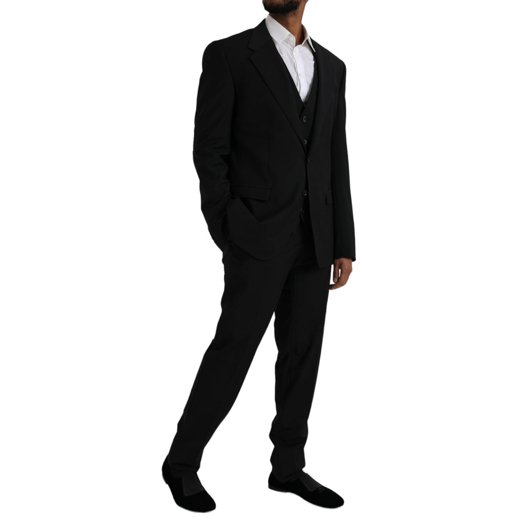 Dolce & Gabbana Black Three Piece Suits for Men alternate view