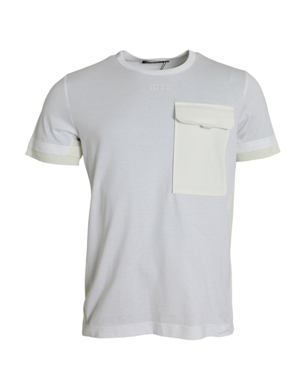 T-shirt Dolce & Gabbana en coton blanc à manches courtes et poche