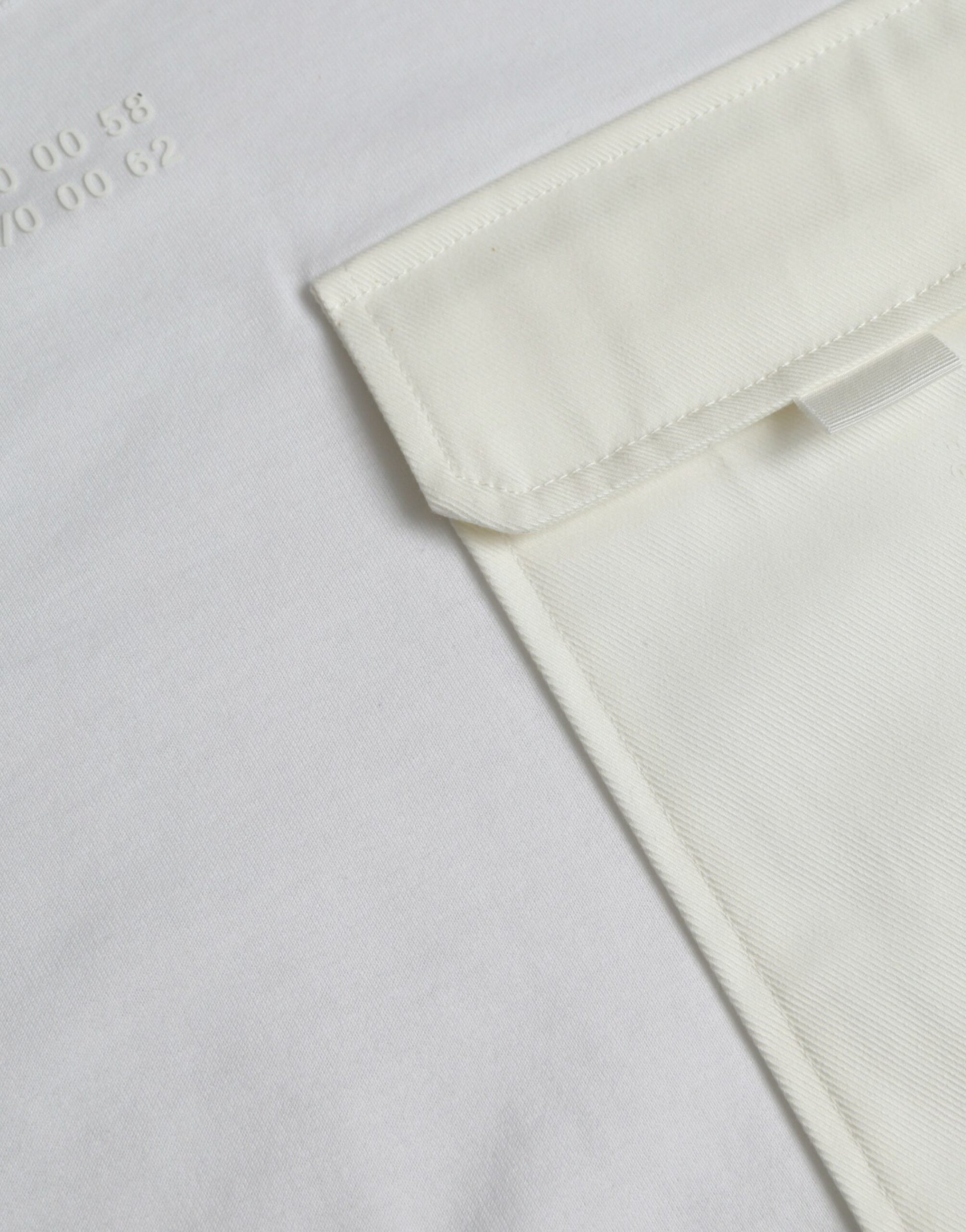 T-shirt Dolce & Gabbana en coton blanc à manches courtes et poche