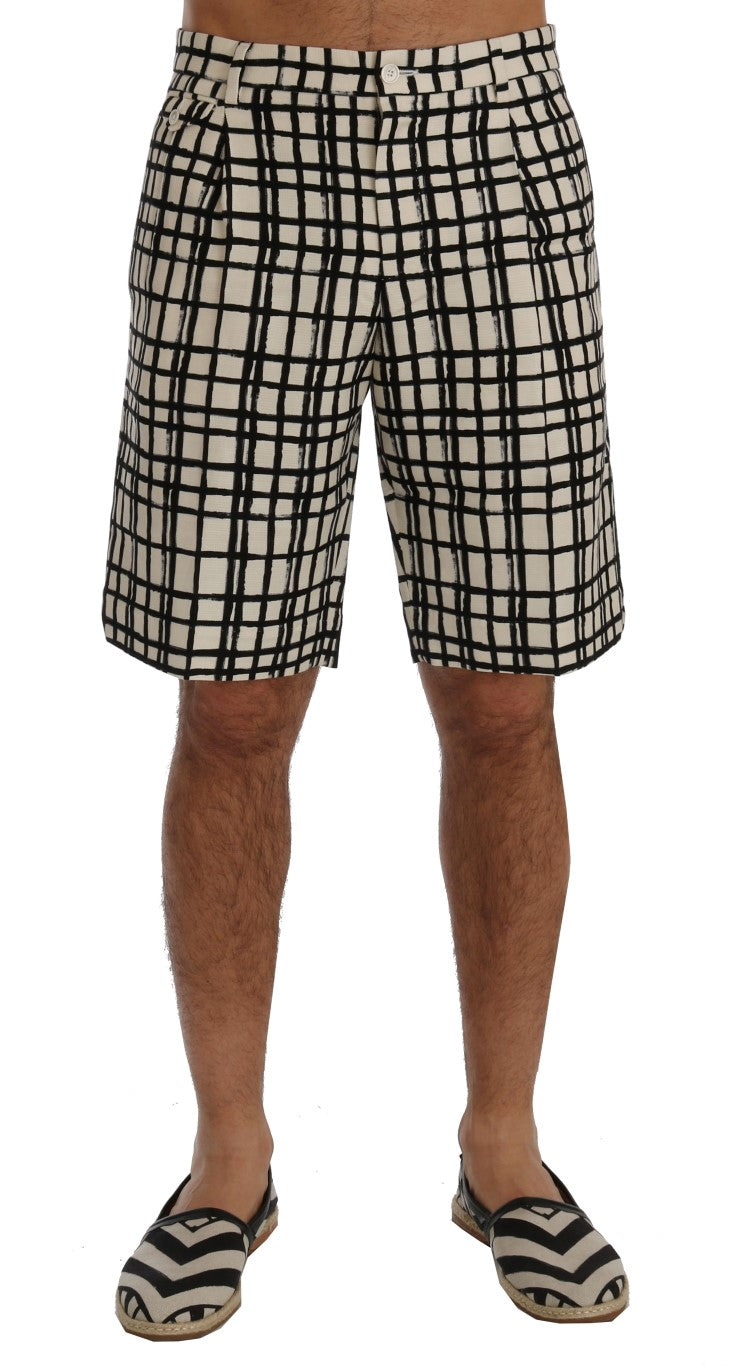 Shorts décontractés rayés noir et blanc Dolce & Gabbana