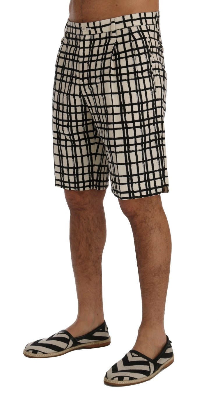 Shorts décontractés rayés noir et blanc Dolce & Gabbana