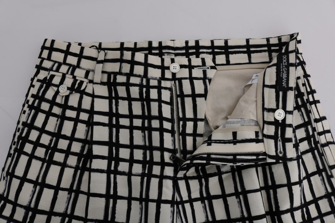 Shorts décontractés rayés noir et blanc Dolce & Gabbana