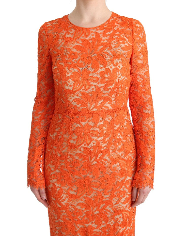 Dolce & Gabbana Orange Long Dress for Women additional view