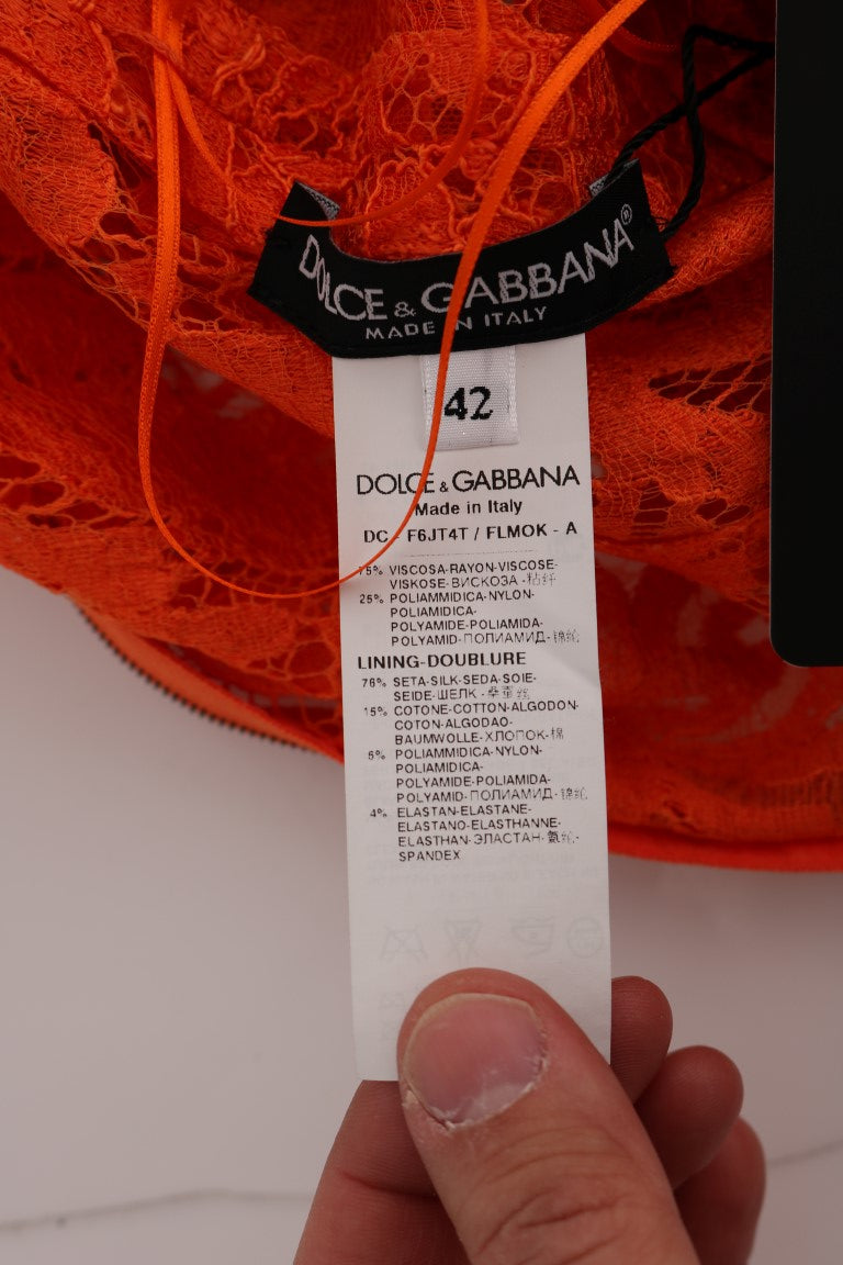 Dolce & Gabbana Orange Long Dress for Women additional view
