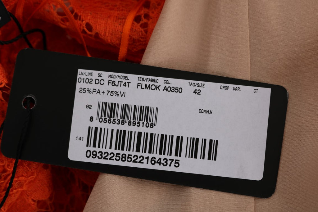 Dolce & Gabbana Orange Long Dress for Women additional view