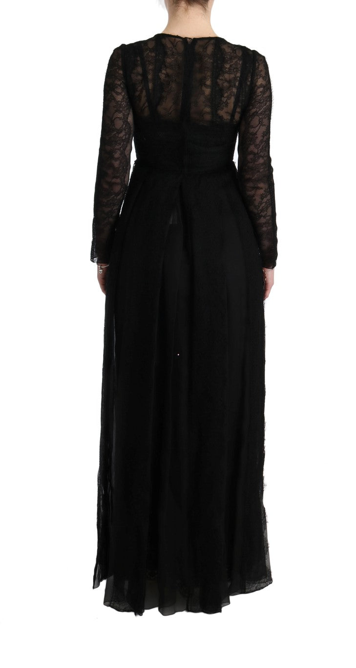 Dolce & Gabbana Black Long Dress for Women detail view
